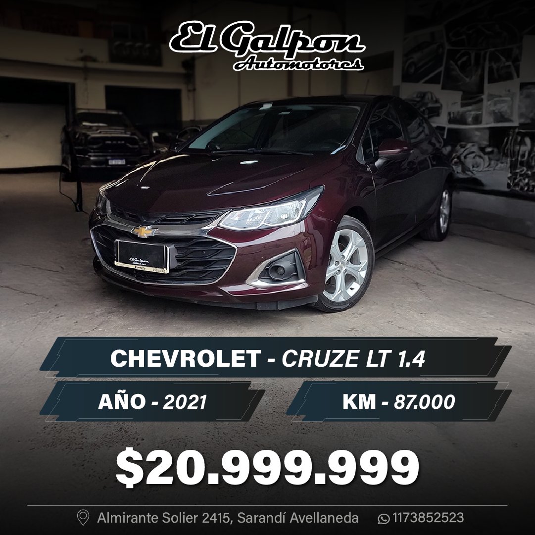 CHEVROLET CRUZE LT 1.4