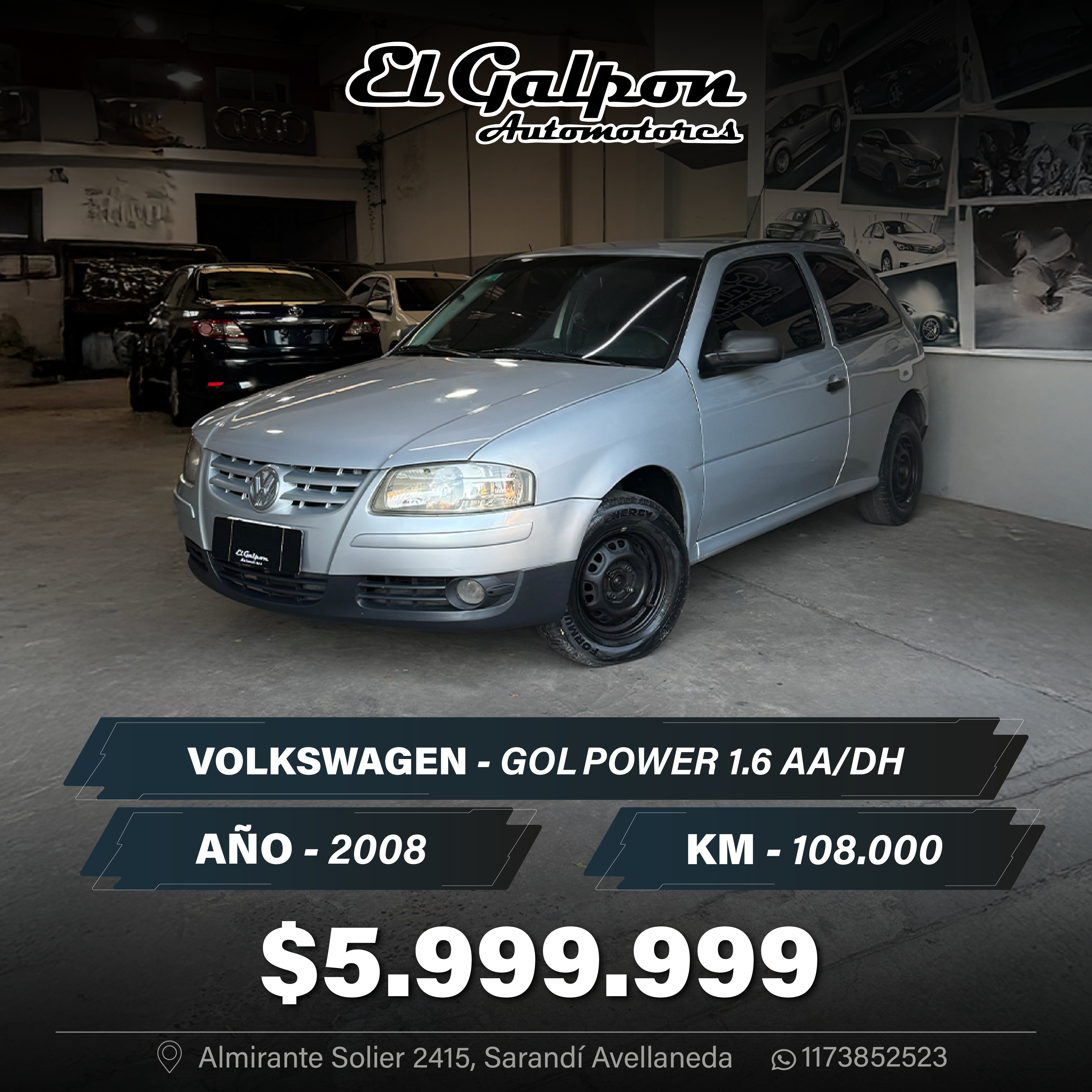 VOLKSWAGEN GOL POWER 1.6 AA/DH
