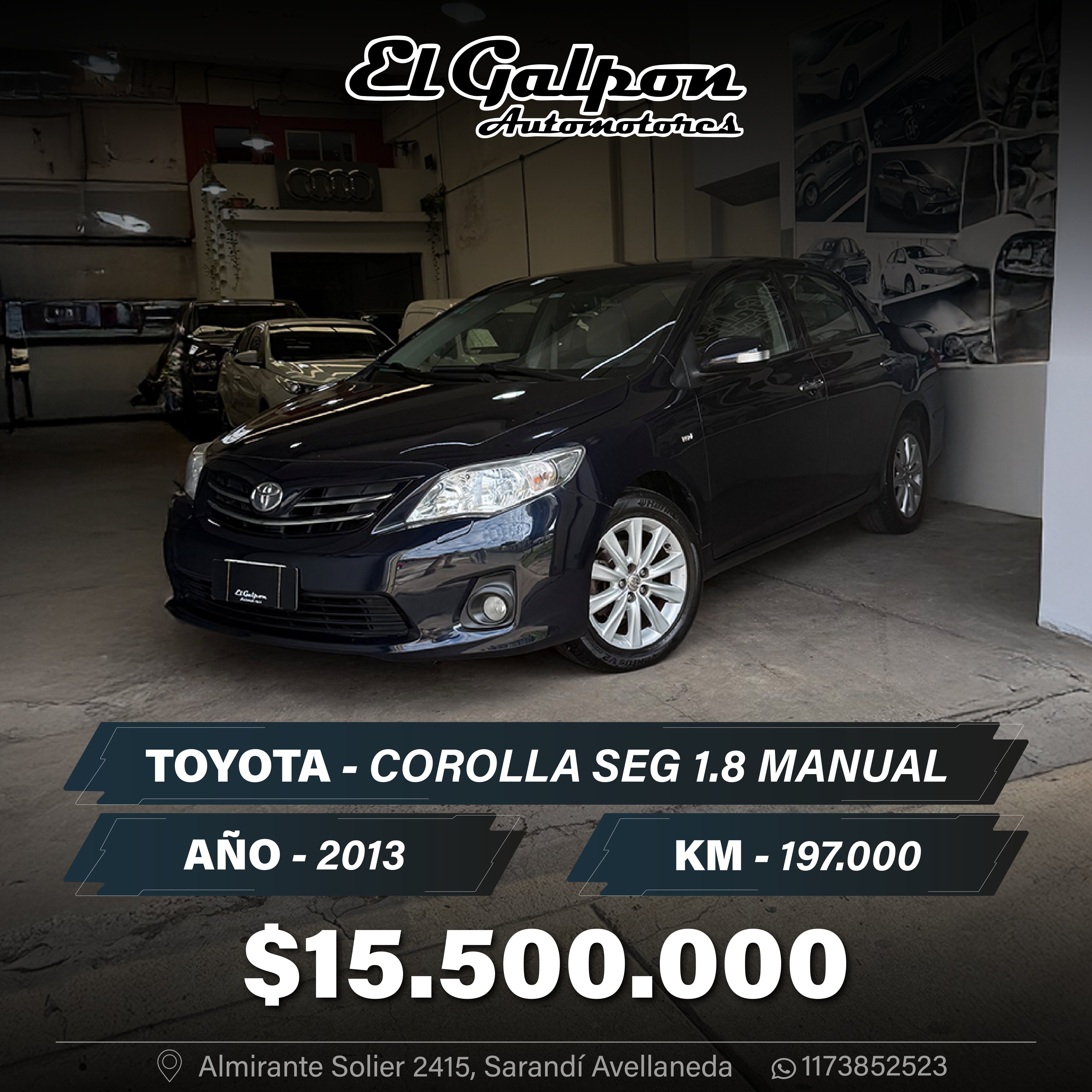 TOYOTA COROLLA SEG 1.8 MANUAL