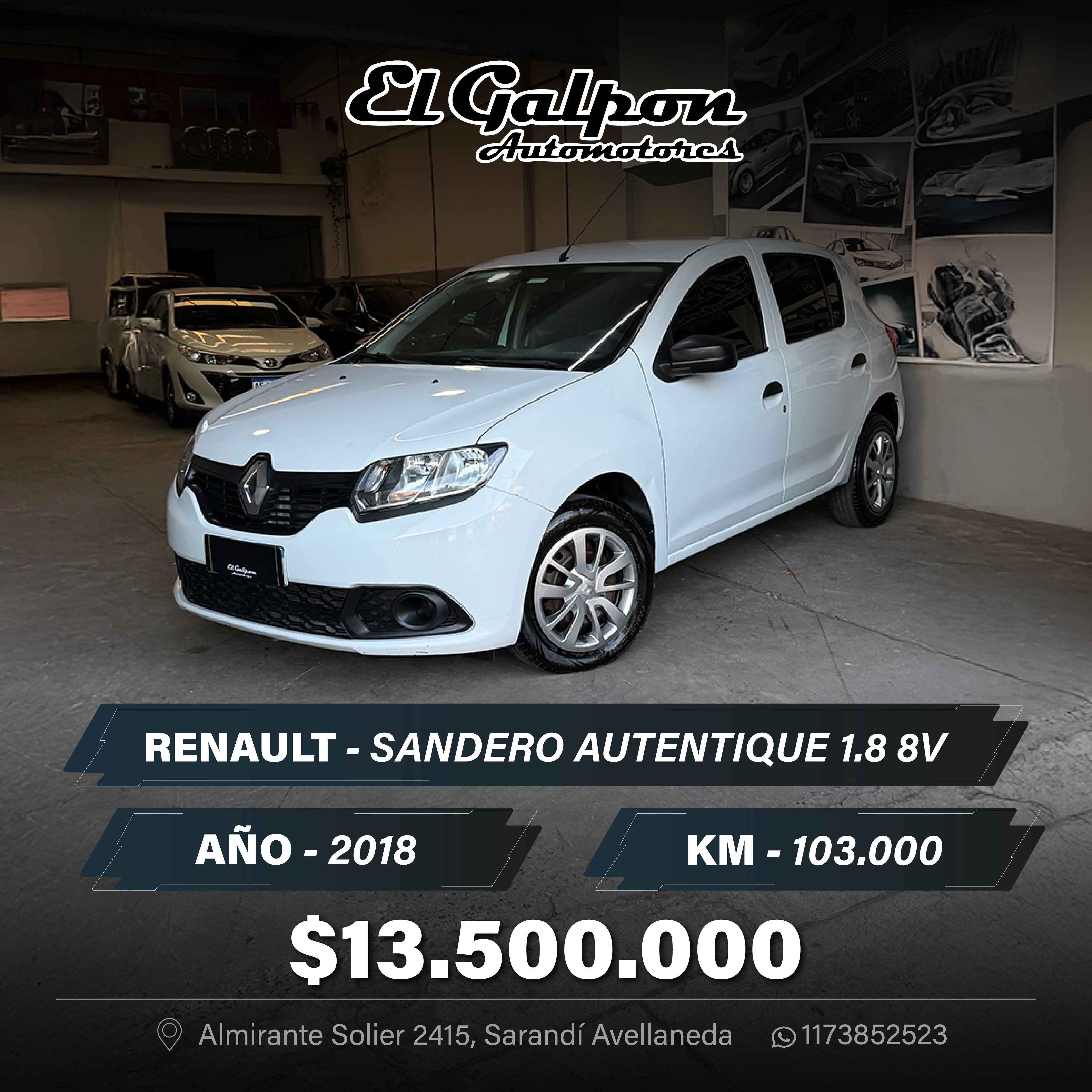 RENAULT SANDERO AUTENTIQUE 1.6 8V