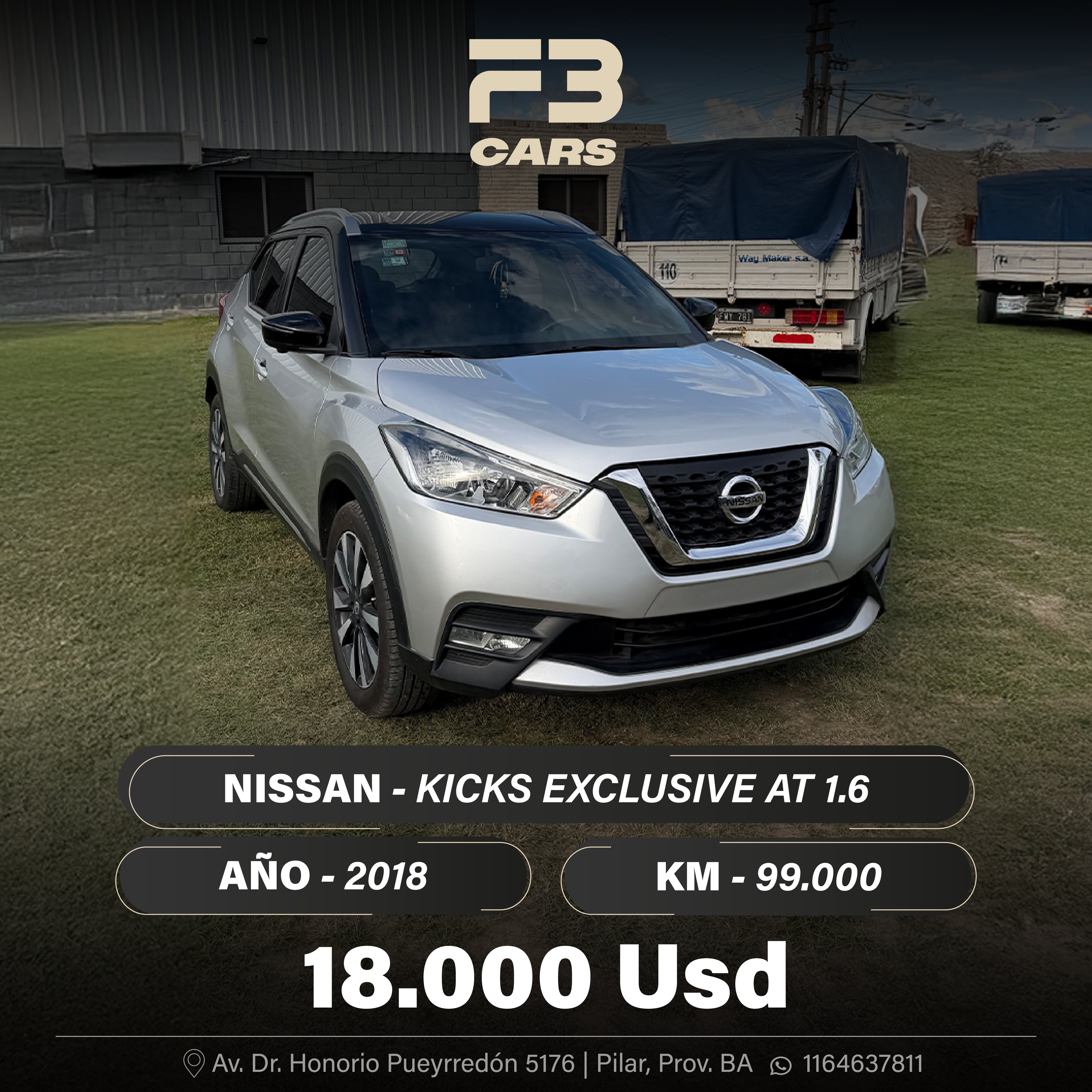 NISSAN KICKS EXCLUSIVE AT 1.6