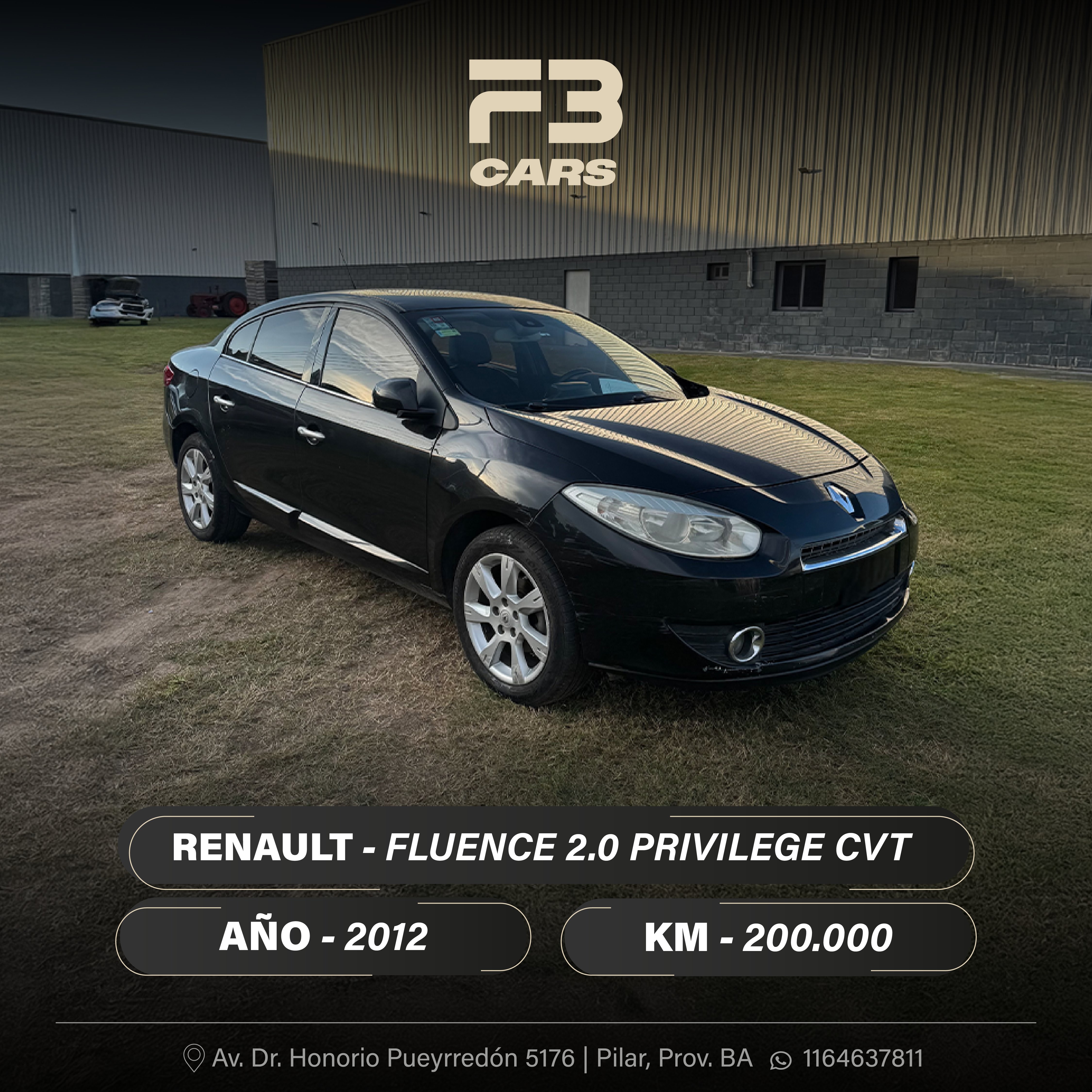 RENAULT FLUENCE 2.0 PRIVILEGE CVT