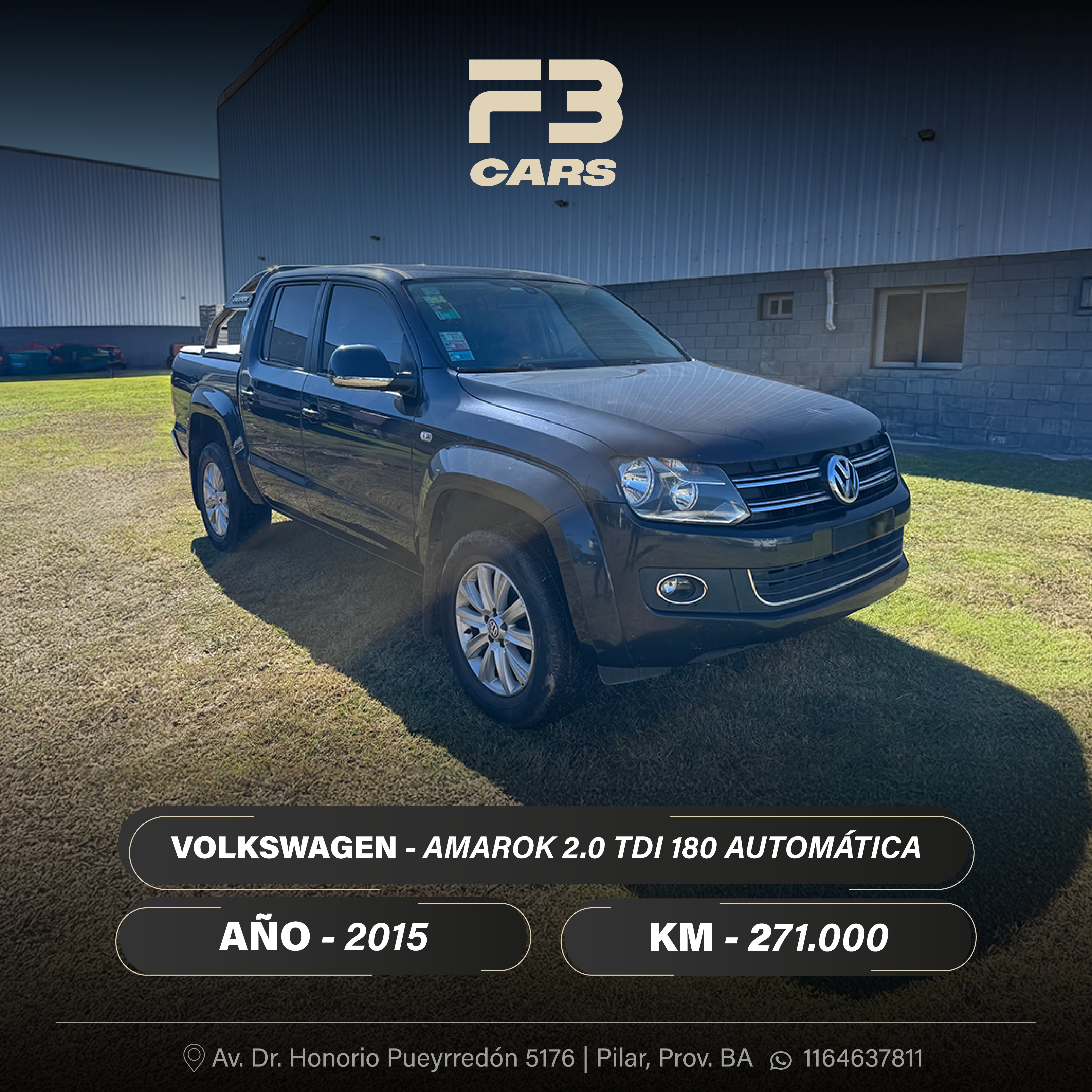 VOLKSWAGEN AMAROK 2.0 TDI 180 AUTOMÁTICA