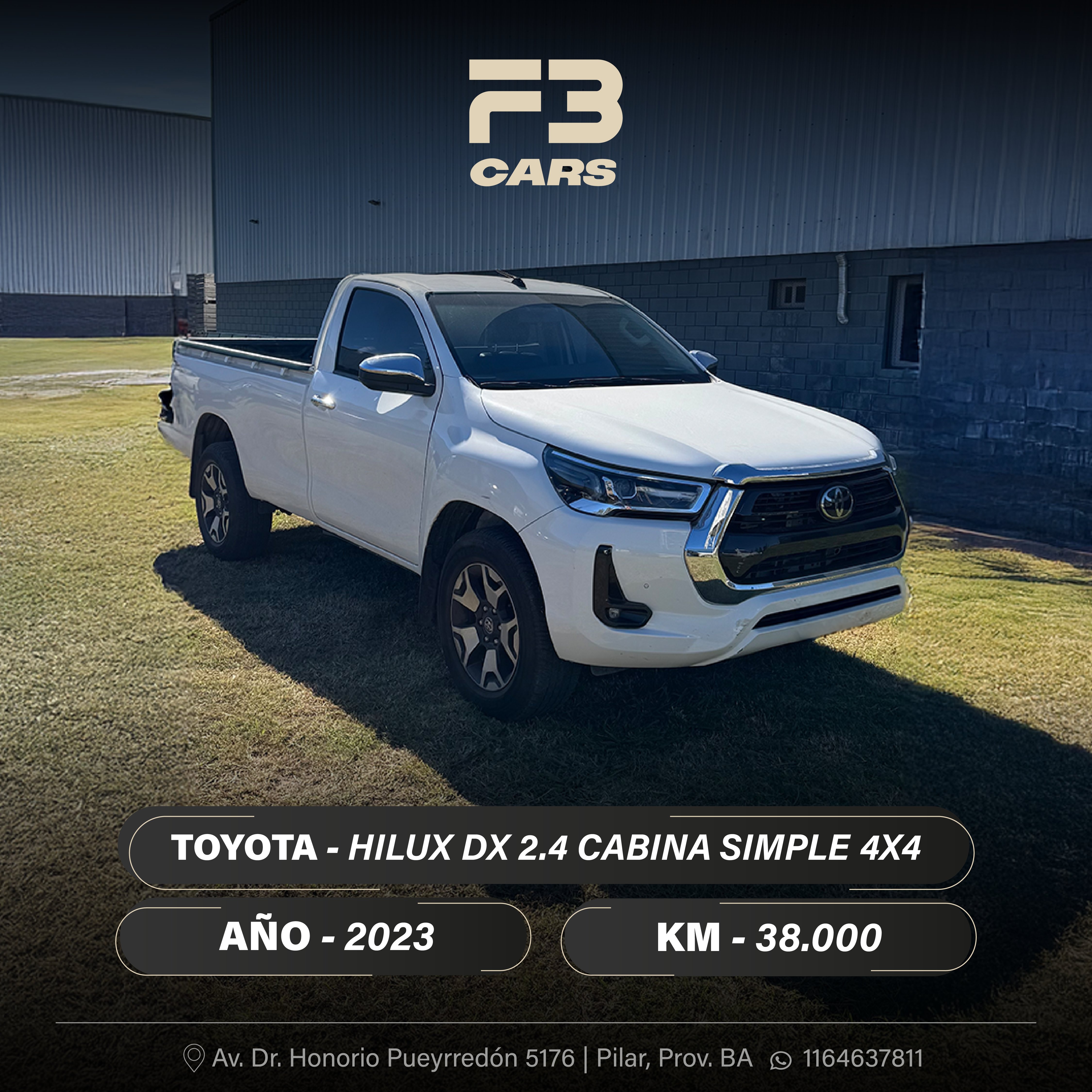 TOYOTA HILUX DX 2.4 CABINA SIMPLE 4X4