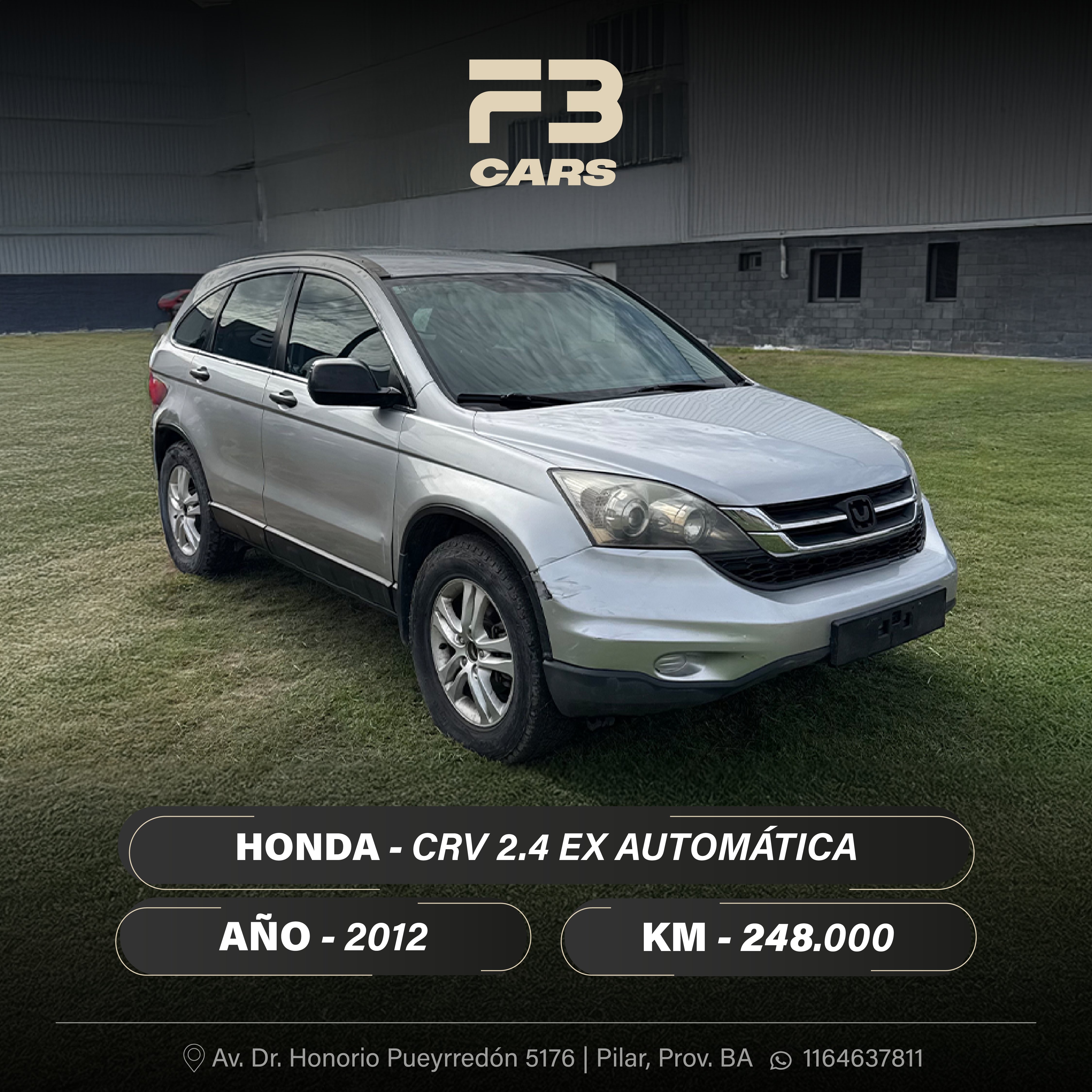 HONDA CRV 2.4 EX AUTOMÁTICA