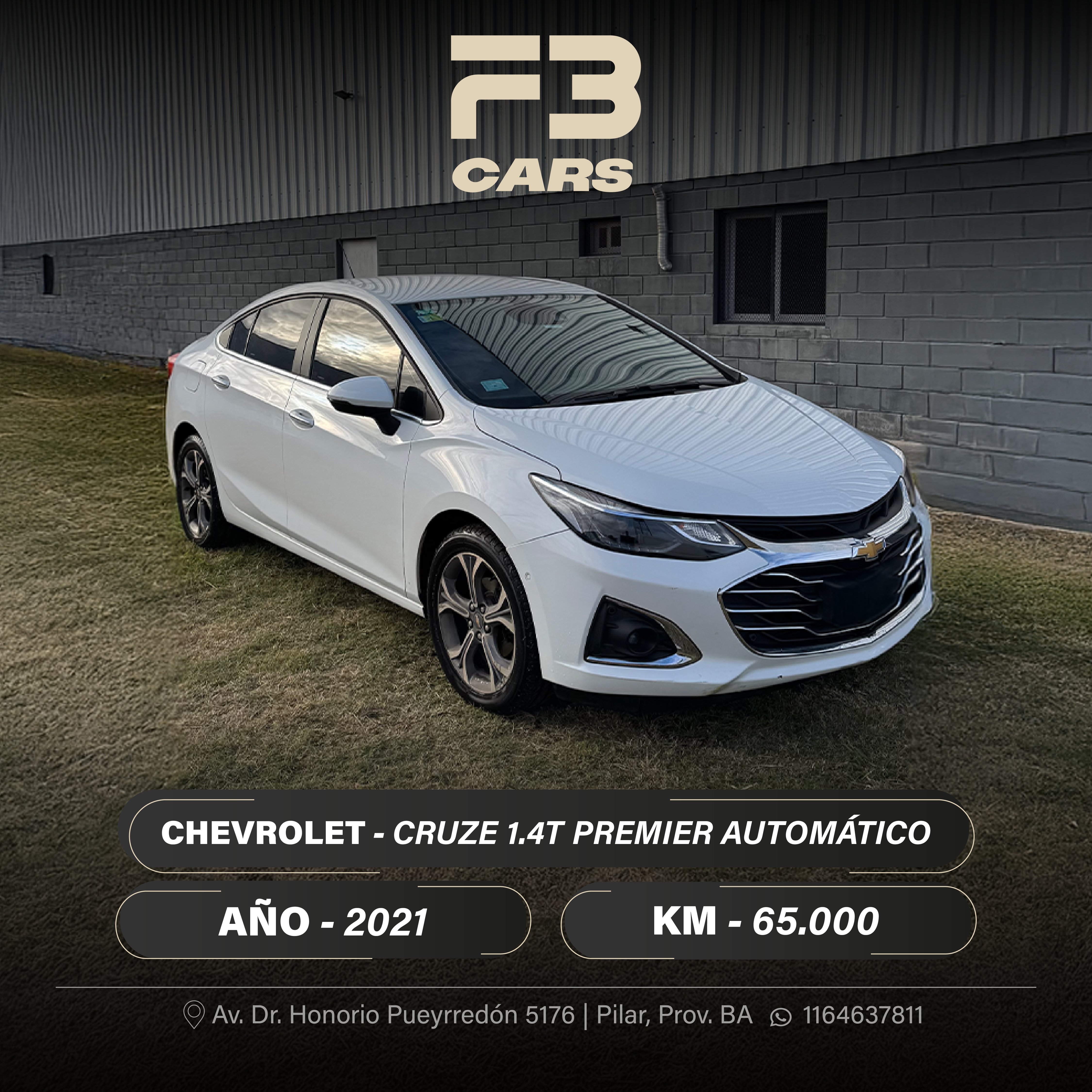 CHEVROLET CRUZE 1.4T PREMIER AUTOMÁTICO