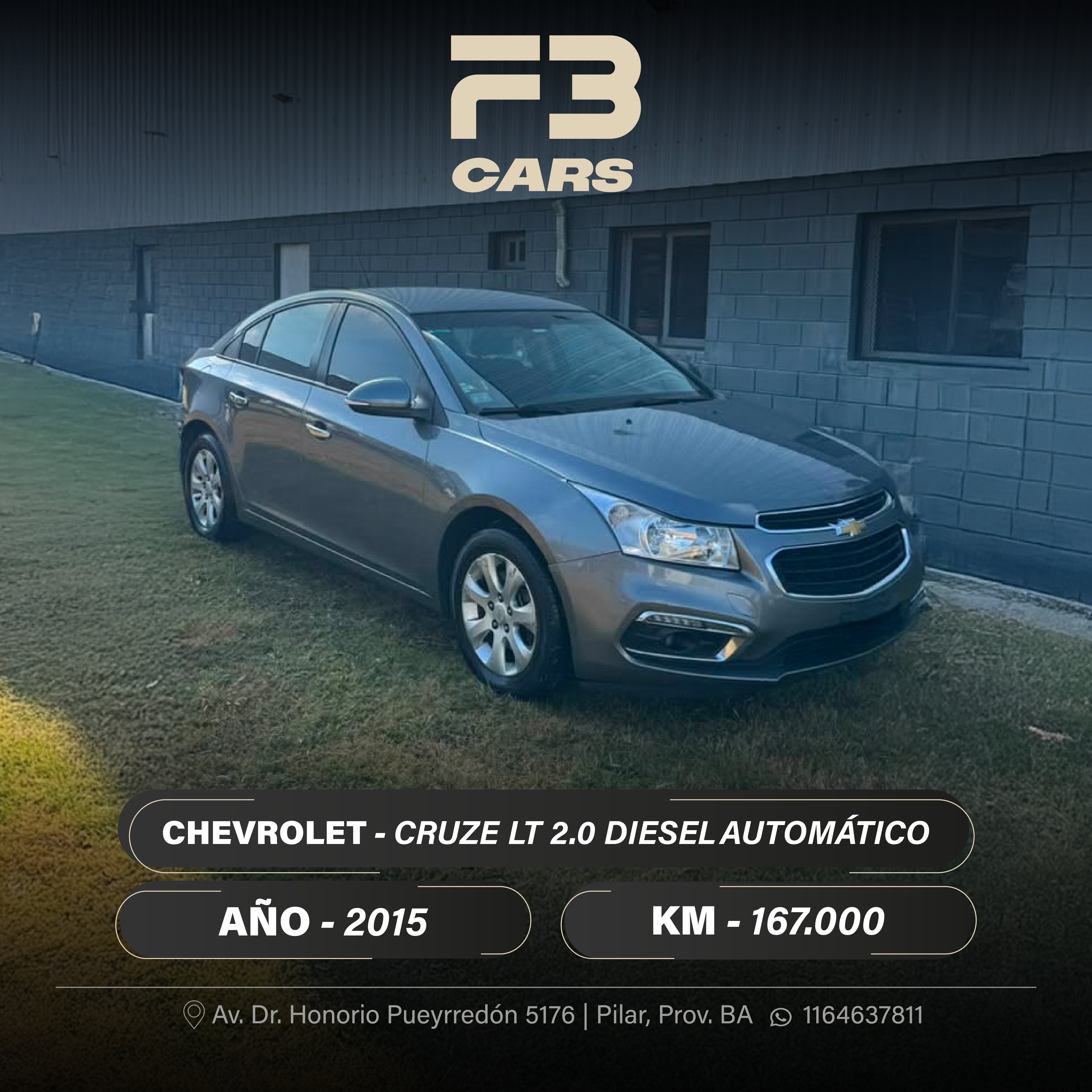 CHEVROLET CRUZE LT 2.0 DIÉSEL AUTOMÁTICO