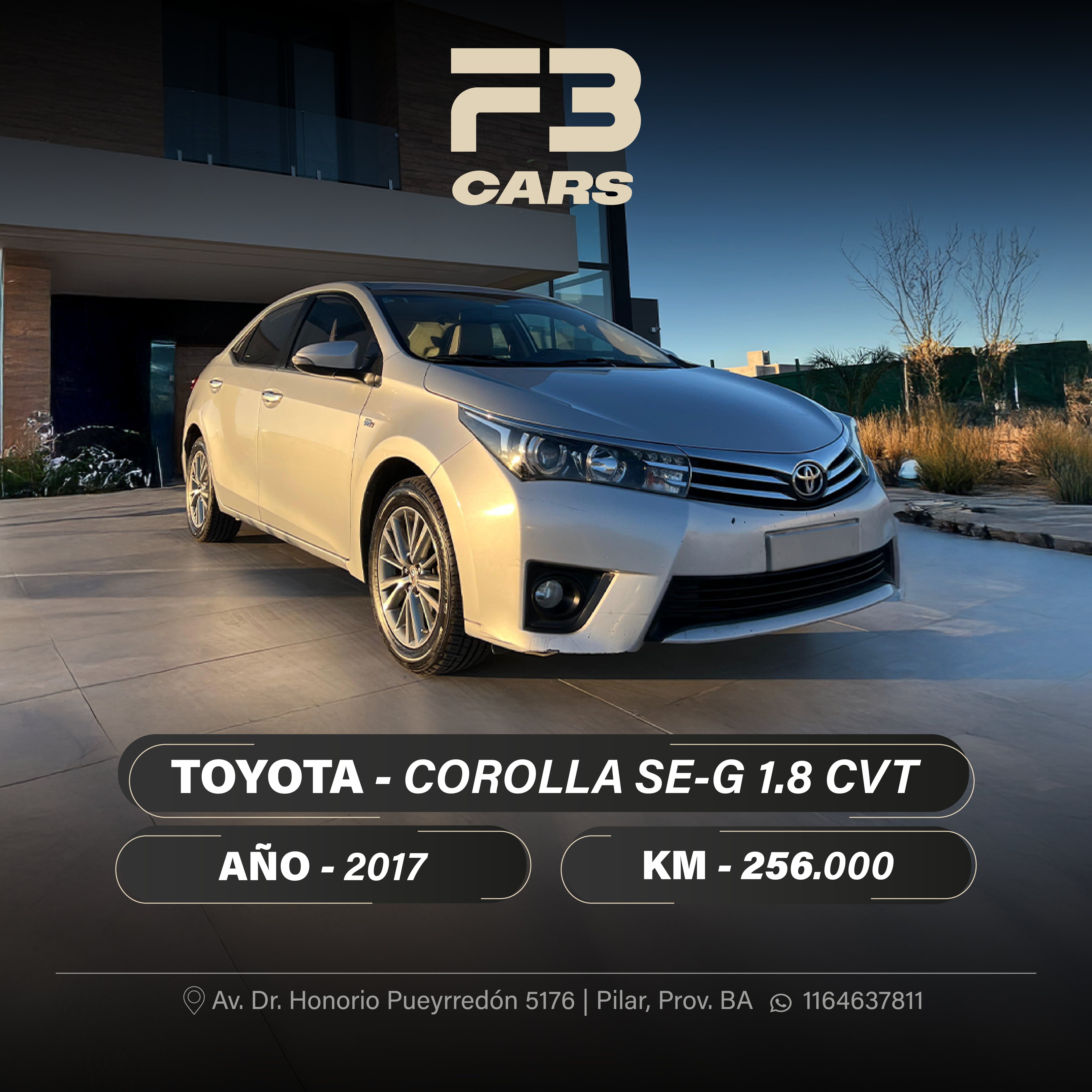 TOYOTA COROLLA SE-G 1.8 CVT