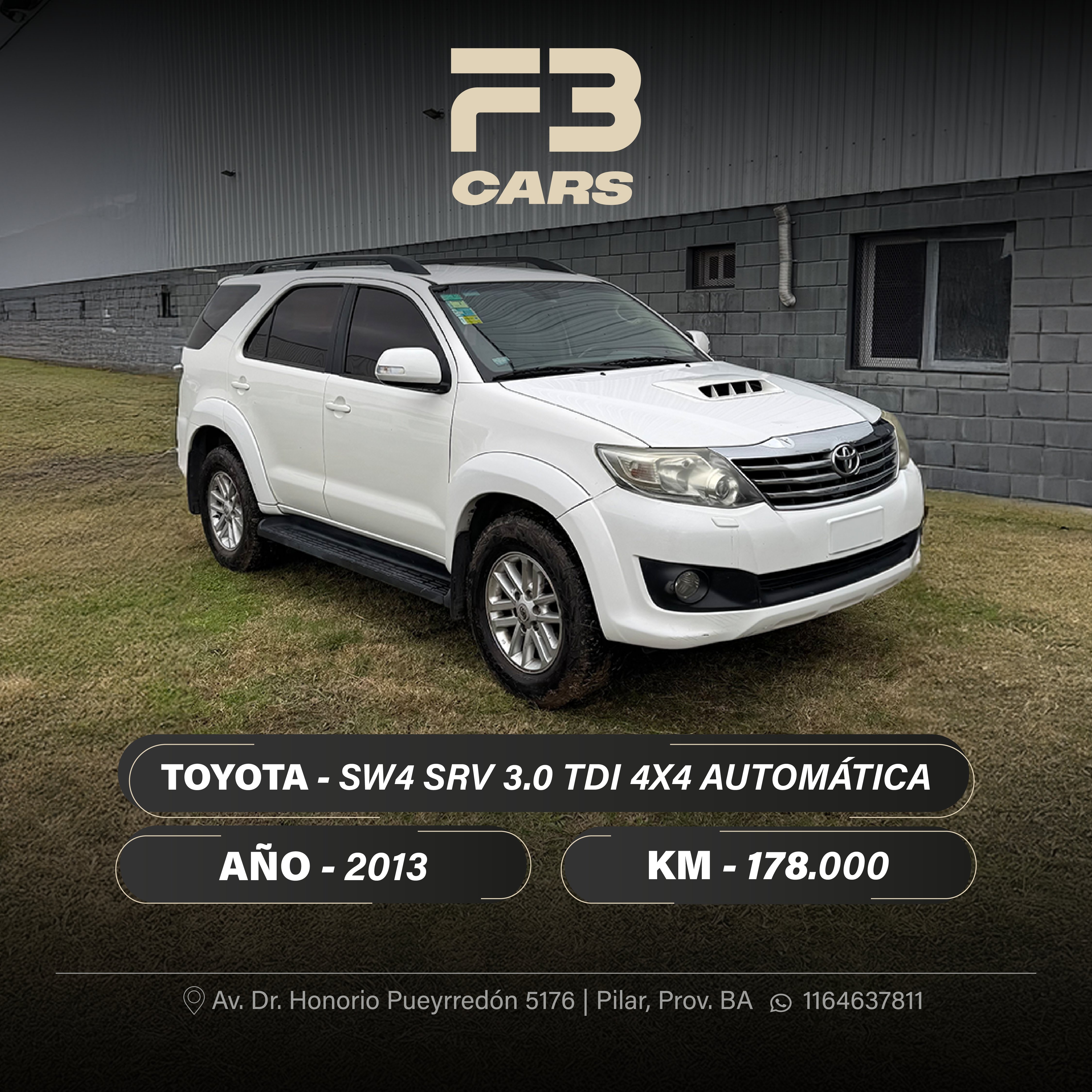 TOYOTA SW4 SRV 3.0 TDI 4X4 AUTOMÁTICA