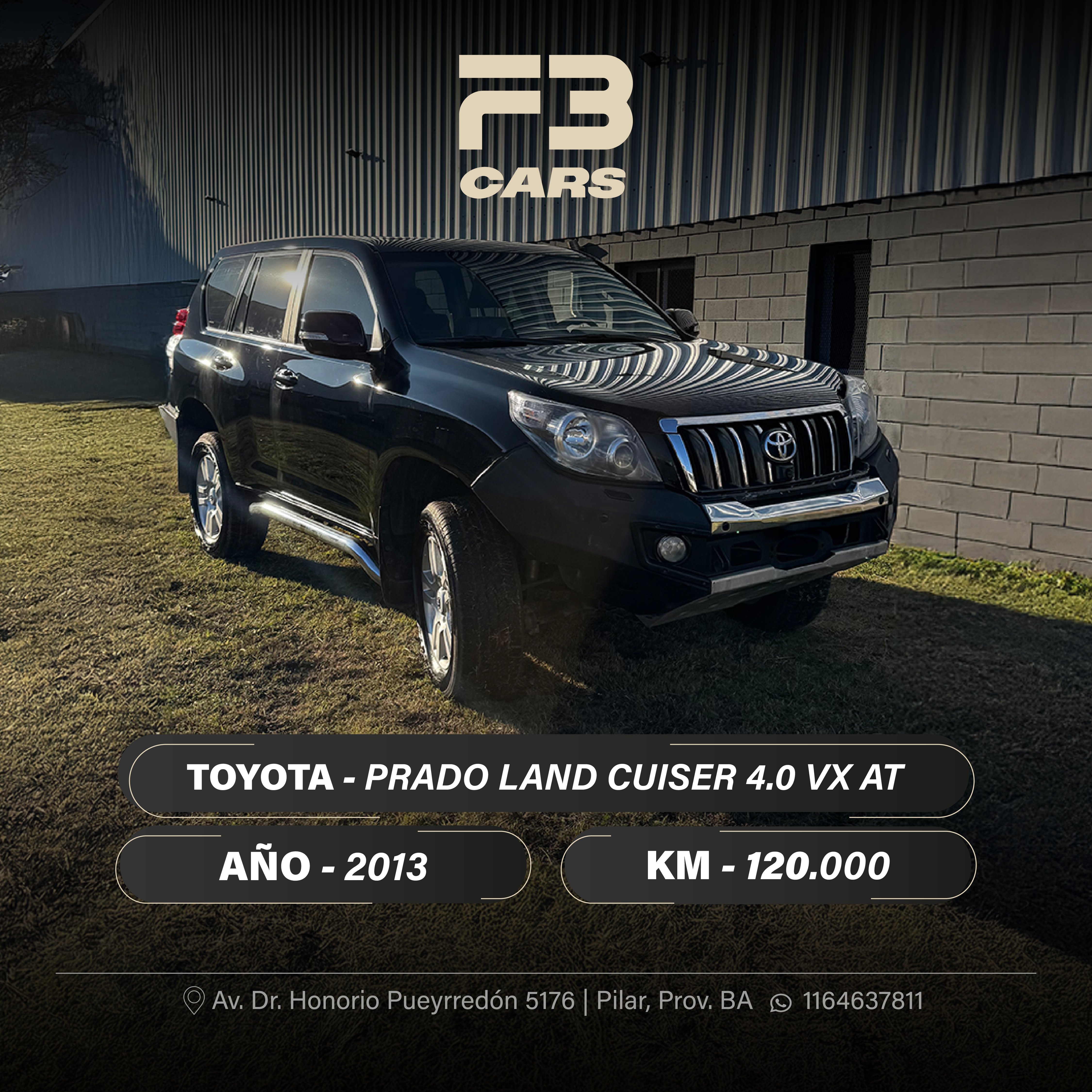 TOYOTA PRADO LAND CRUISER 4.0 VX AT.