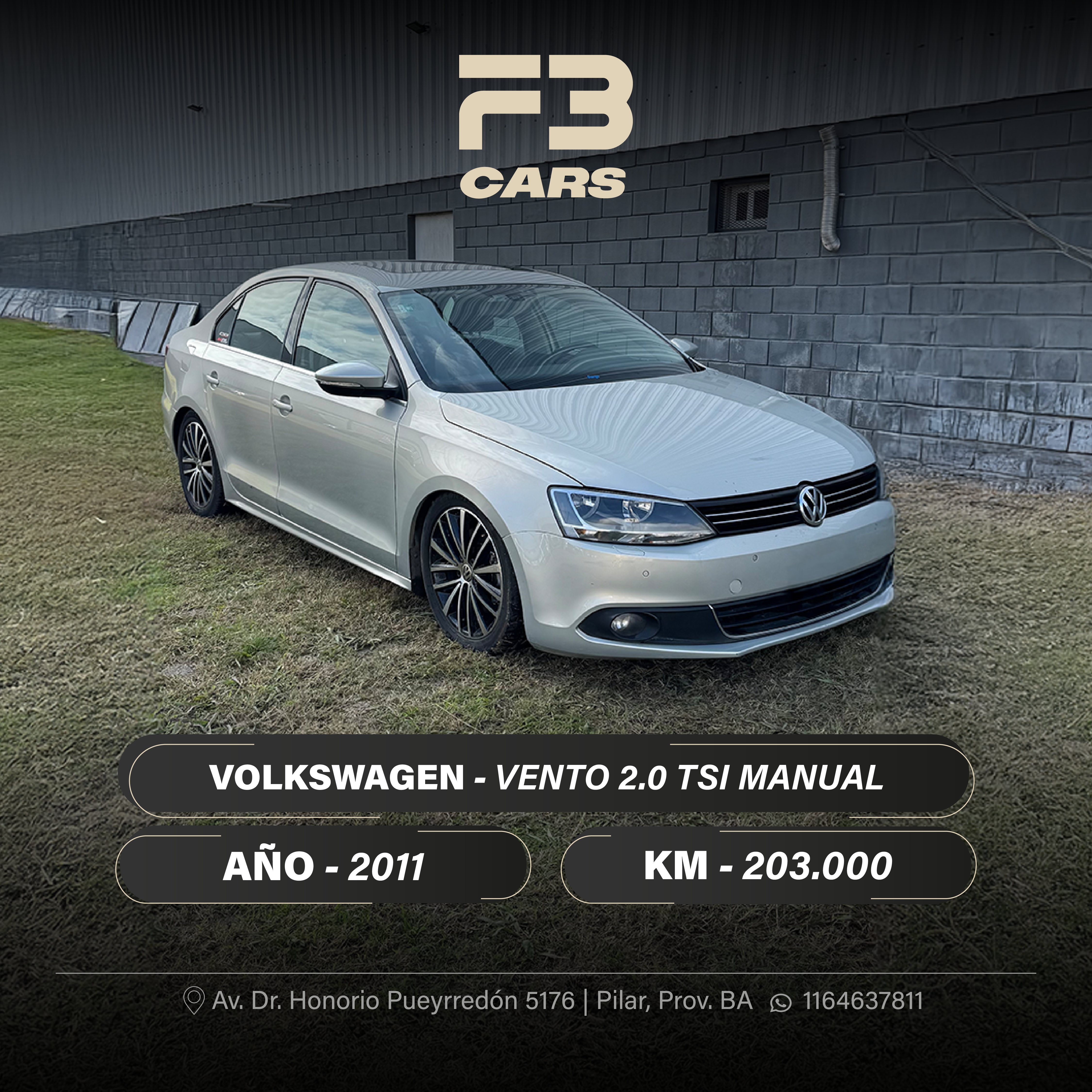 VOLKSWAGEN VENTO 2.0 TSI MANUAL