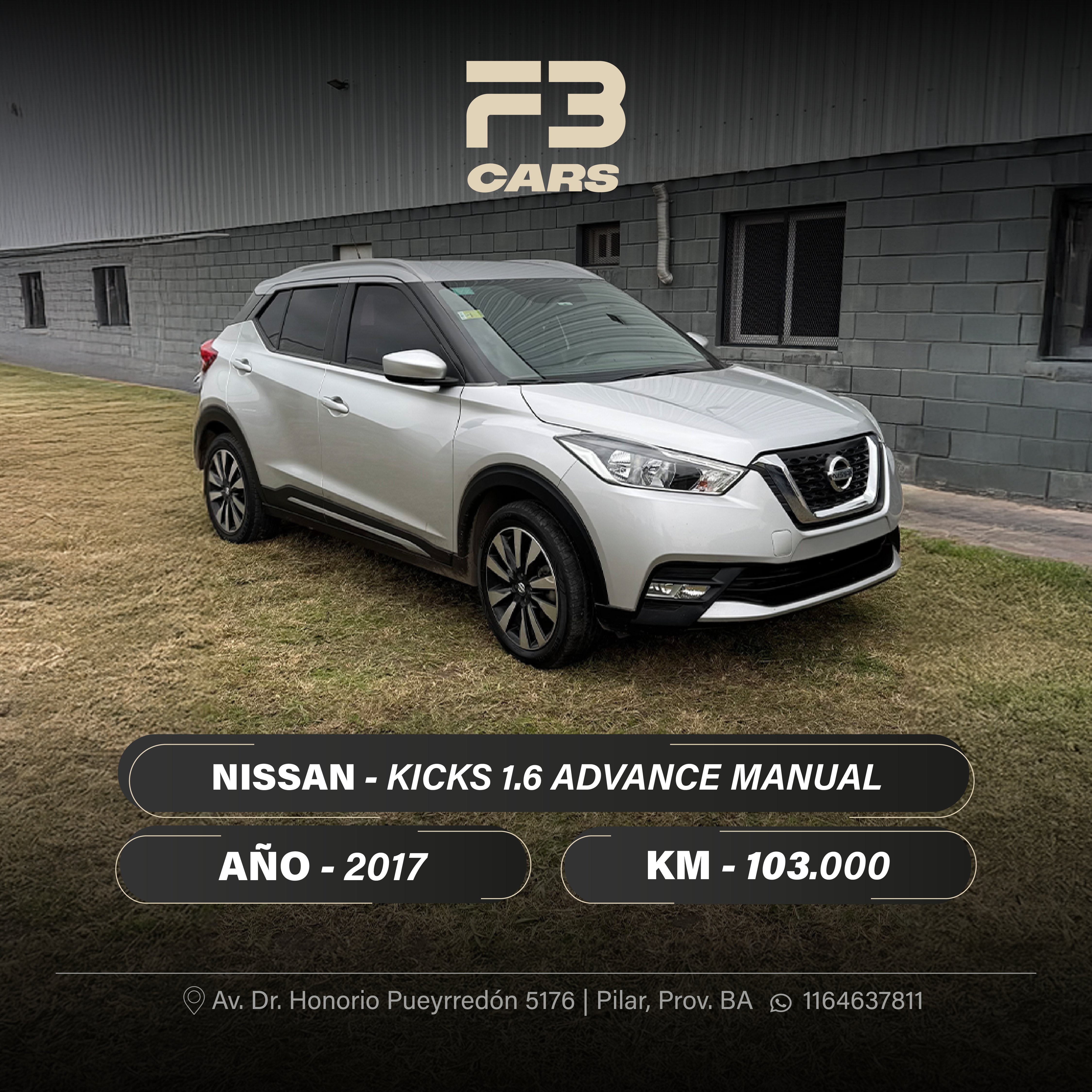 NISSAN KICKS 1.6 ADVANCE MANUAL