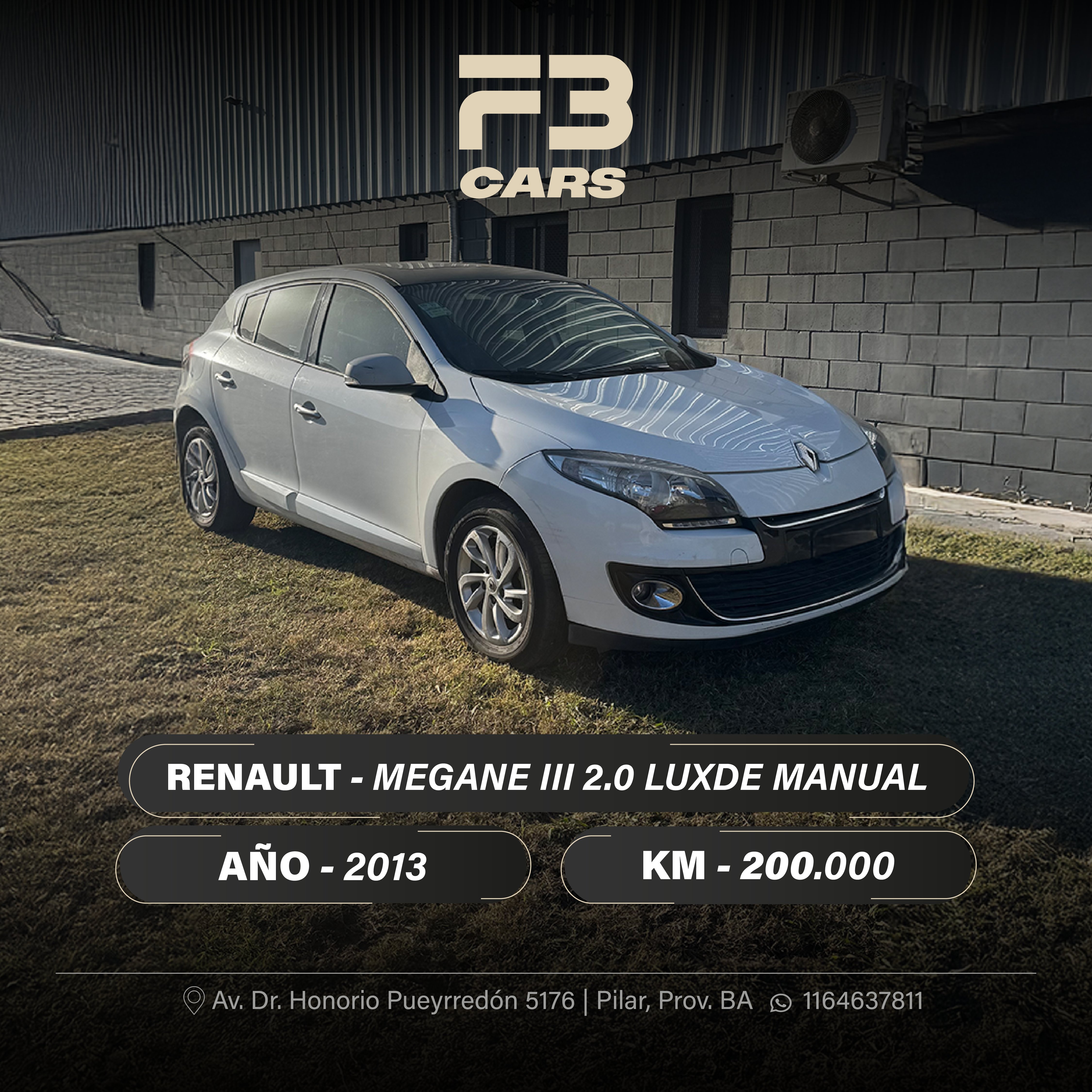 RENAULT MEGANE III 2.0 LUXE MANUAL