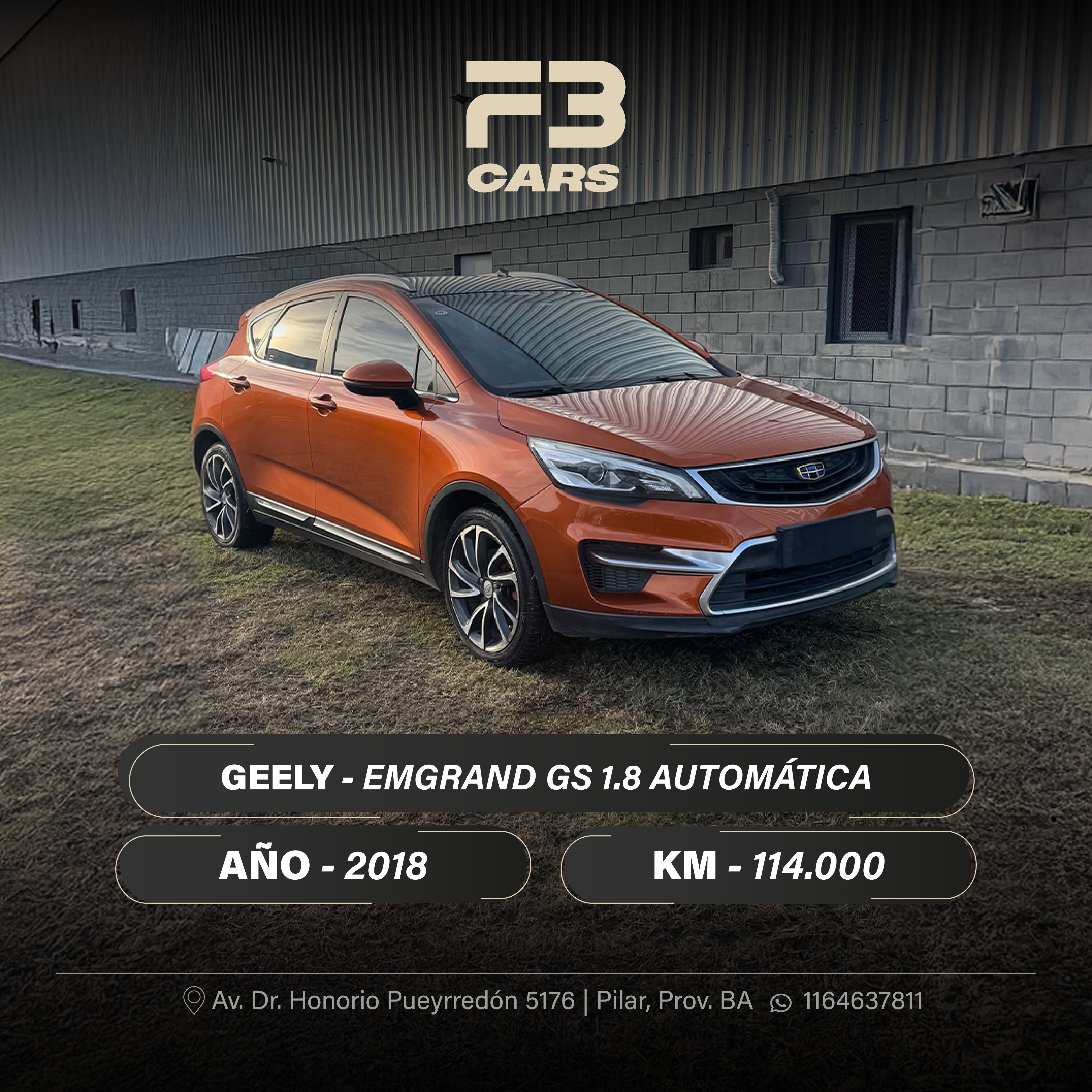 GEELY EMGRAND GS 1.8 AUTOMÁTICA