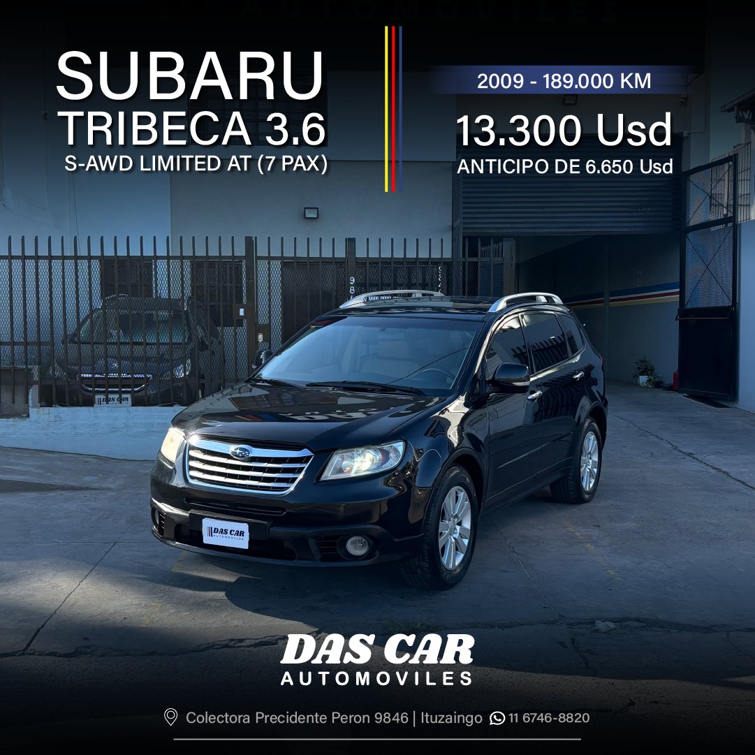 SUBARU TRIBECA 3.6 S-AWD LIMITED AT (7 PAX)