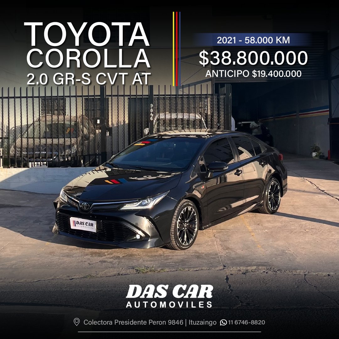 TOYOTA COROLLA 2.0 GR-S CVT AT
