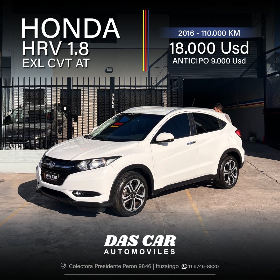 HONDA HRV 1.8 EXL CVT AT