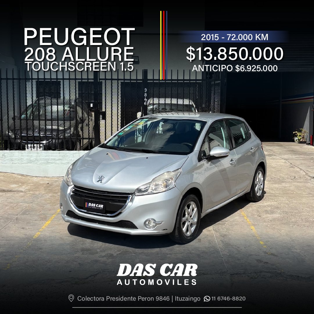 PEUGEOT 208 ALLURE TOUCHSCREEN 1.5