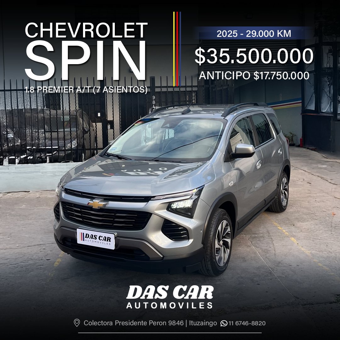 CHEVROLET SPIN 1.8 PREMIER A/T (7 ASIENTOS)
