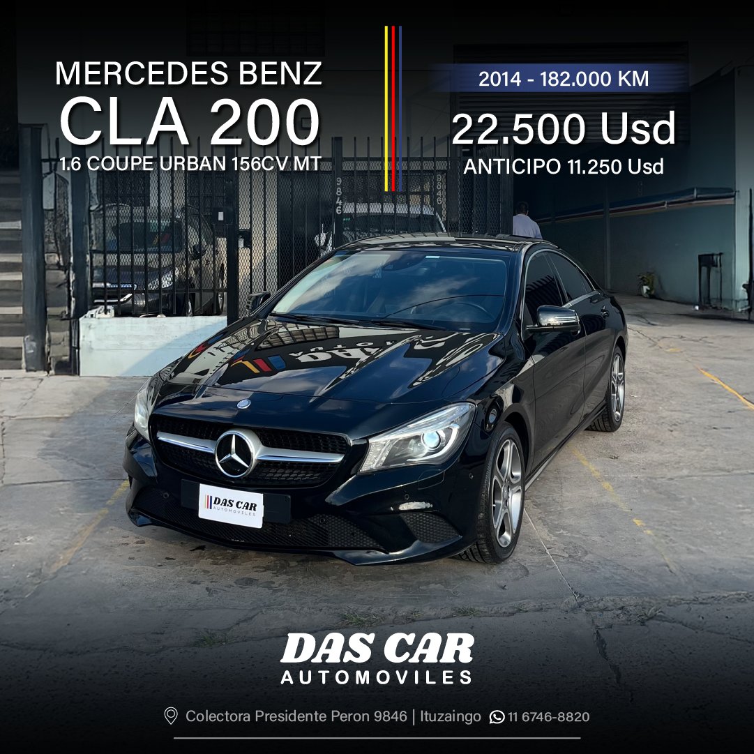 MERCEDES BENZ CLA 200 1.6 COUPE URBAN 156CV MT