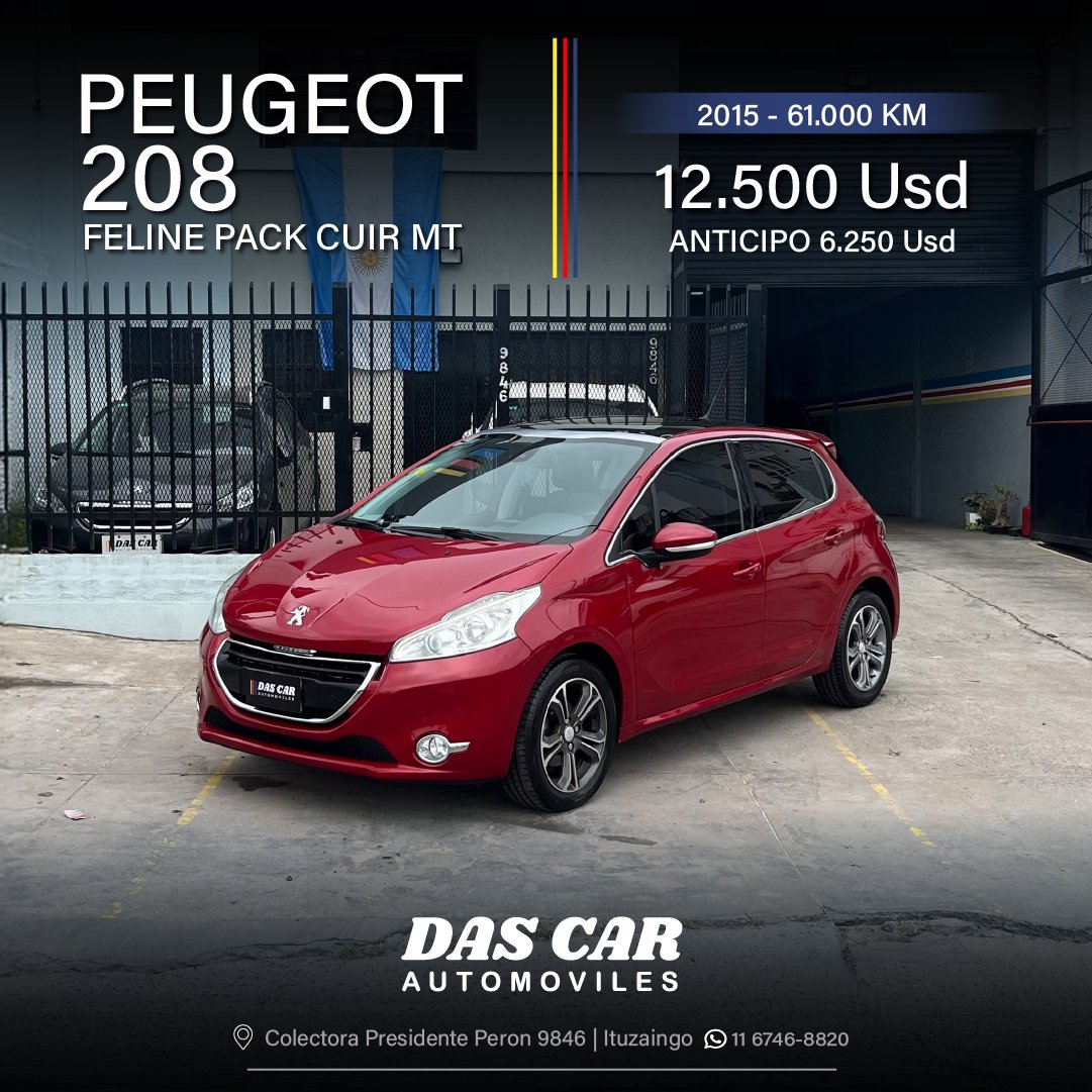 PEUGEOT 208 FELINE PACK CUIR MT
