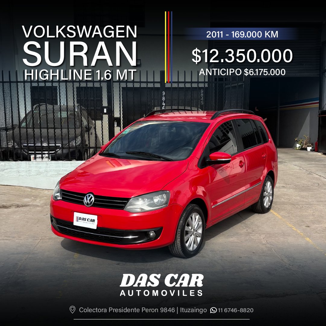 VOLKSWAGEN SURAN HIGHLINE 1.6 MT