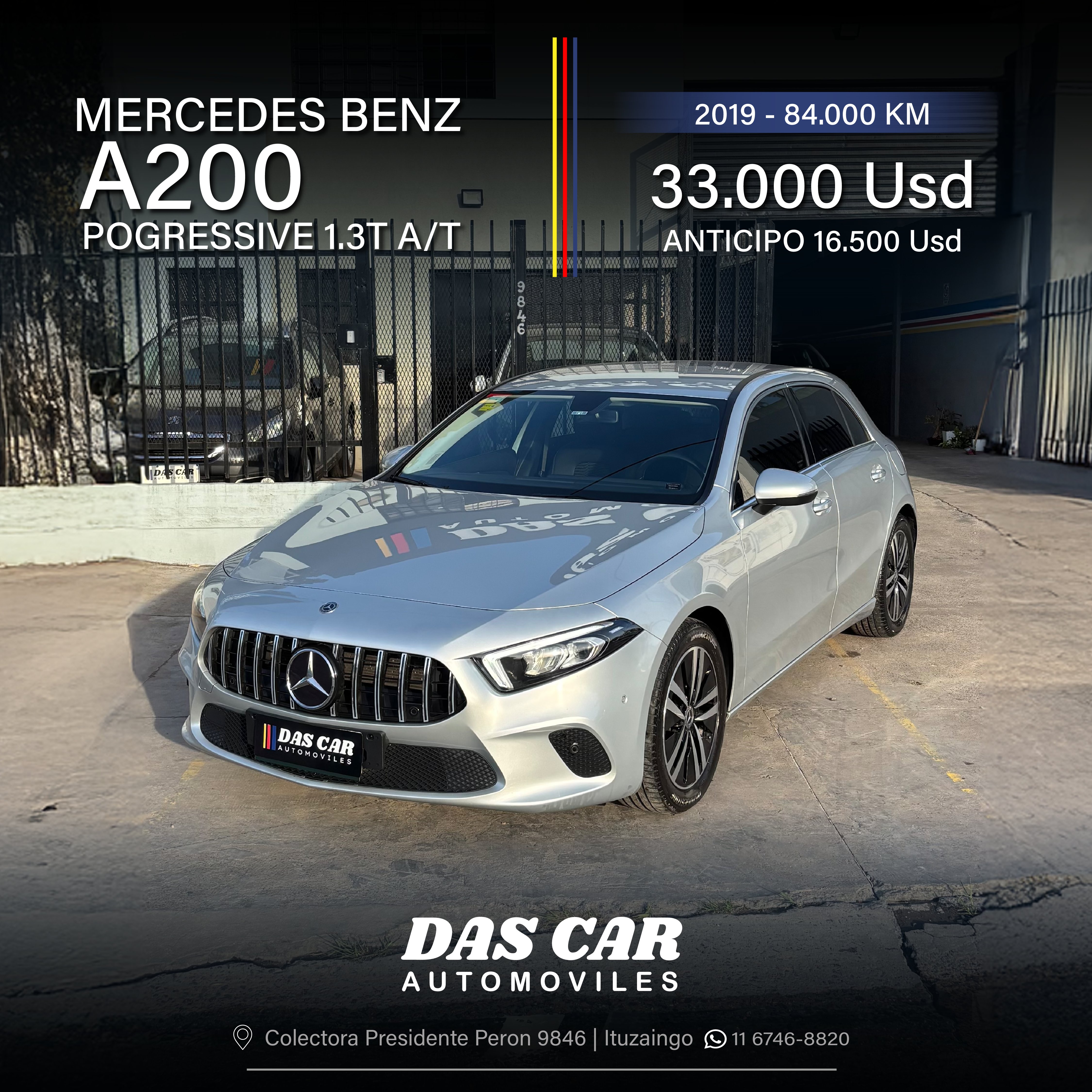 MERCEDES BENZ A200 POGRESSIVE 1.3T A/T
