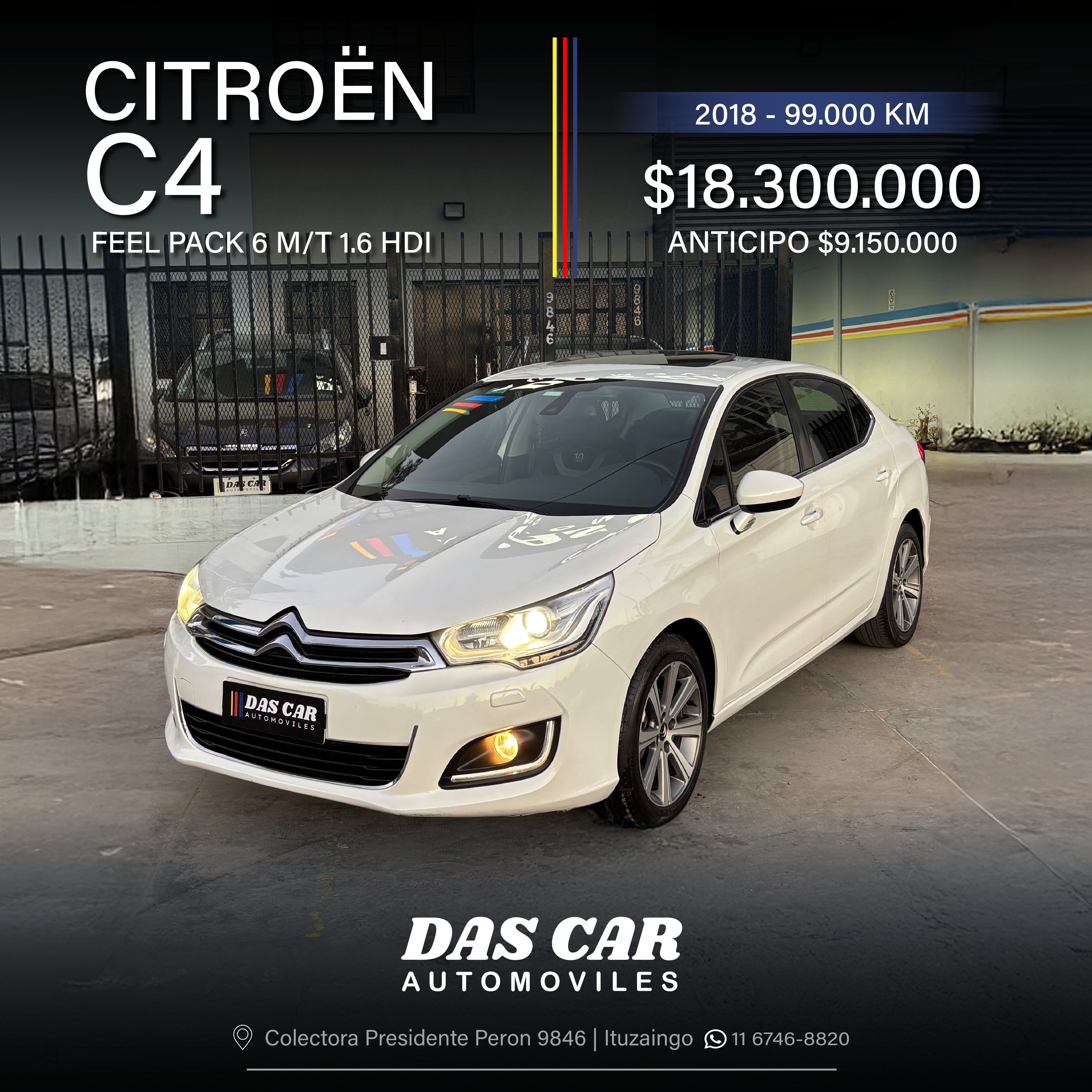 CITROEN C4 FEEL PACK 6 M/T 1.6HDI