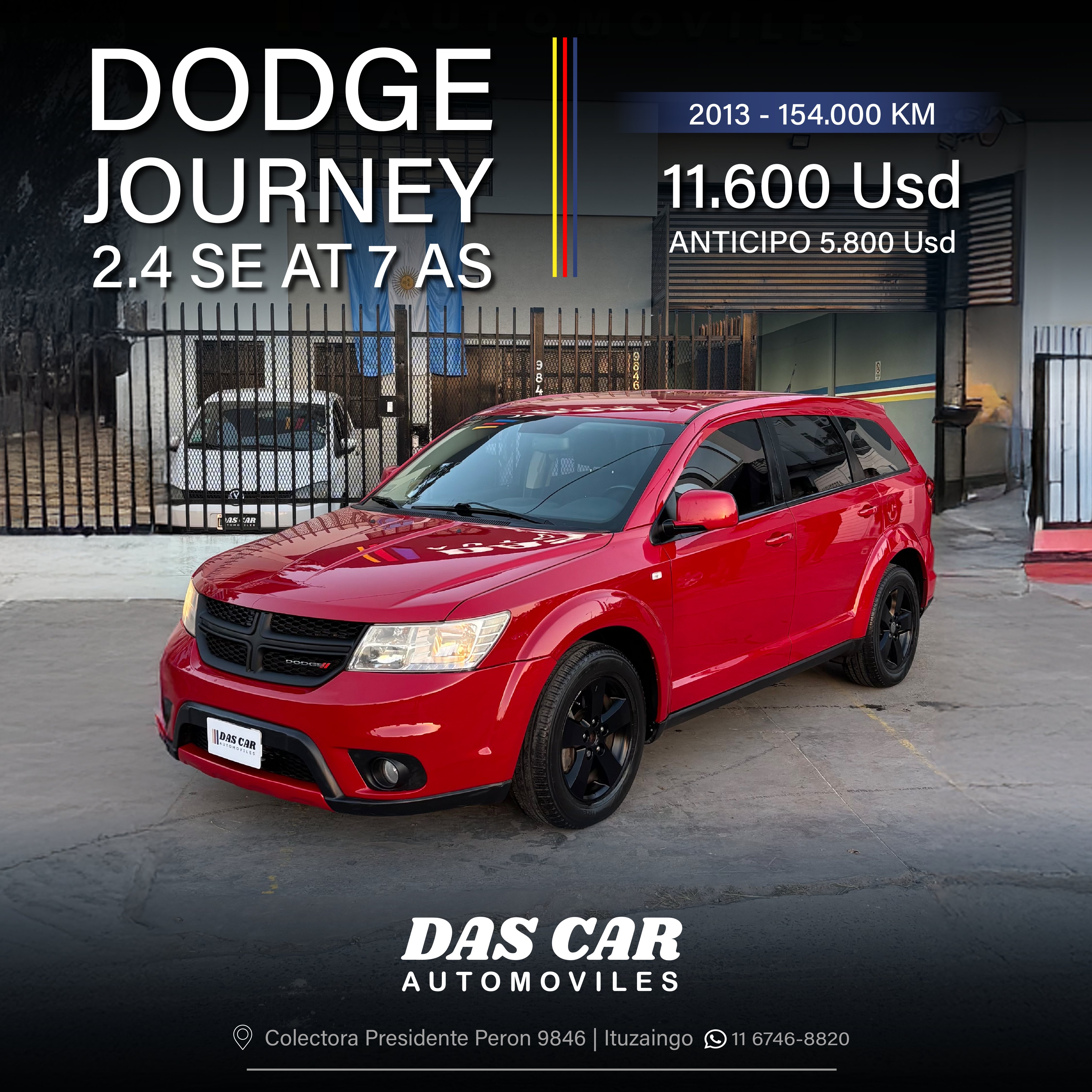 DODGE JOURNEY 2.4 SE AT 7 AS