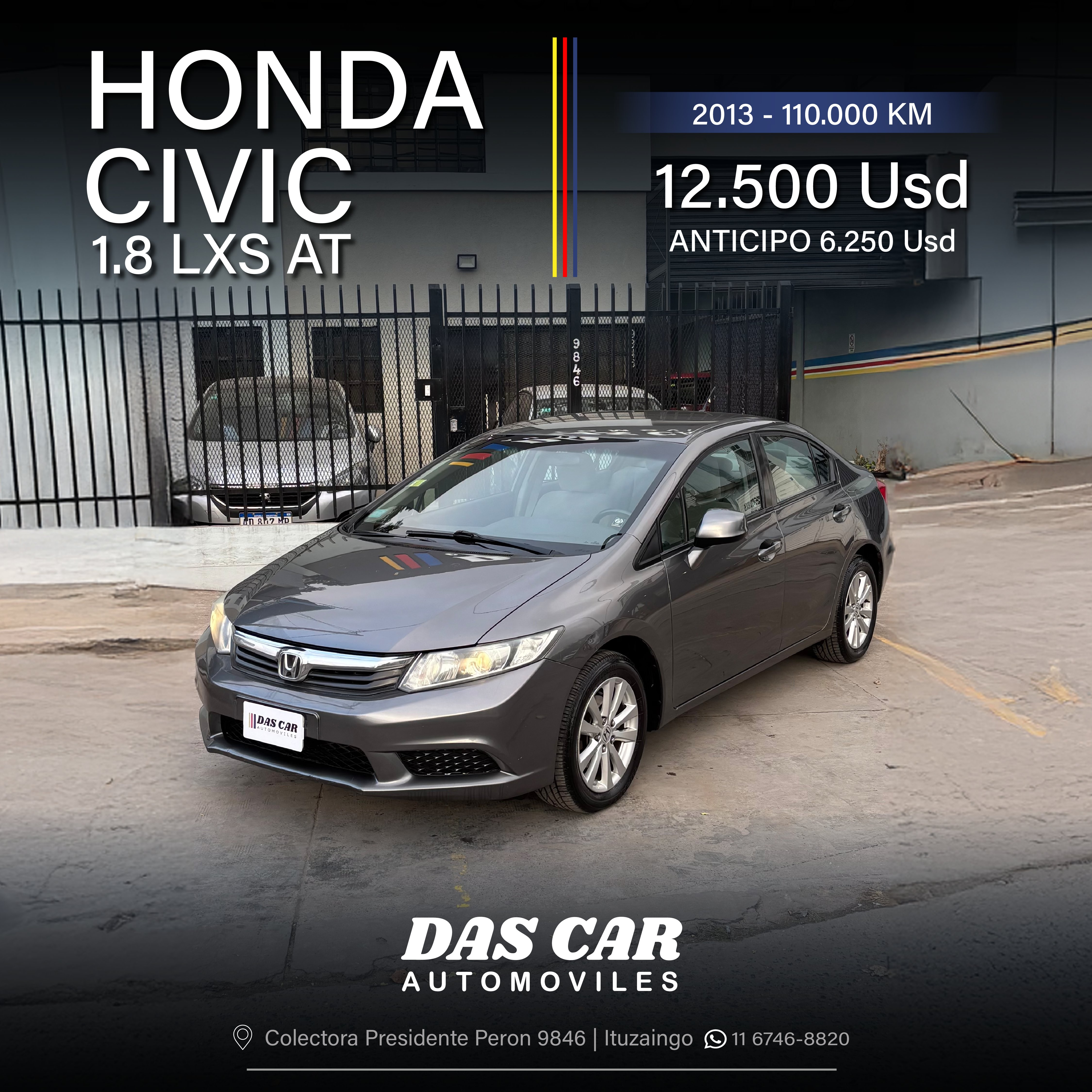 HONDA CIVIC 1.8 LXS AT