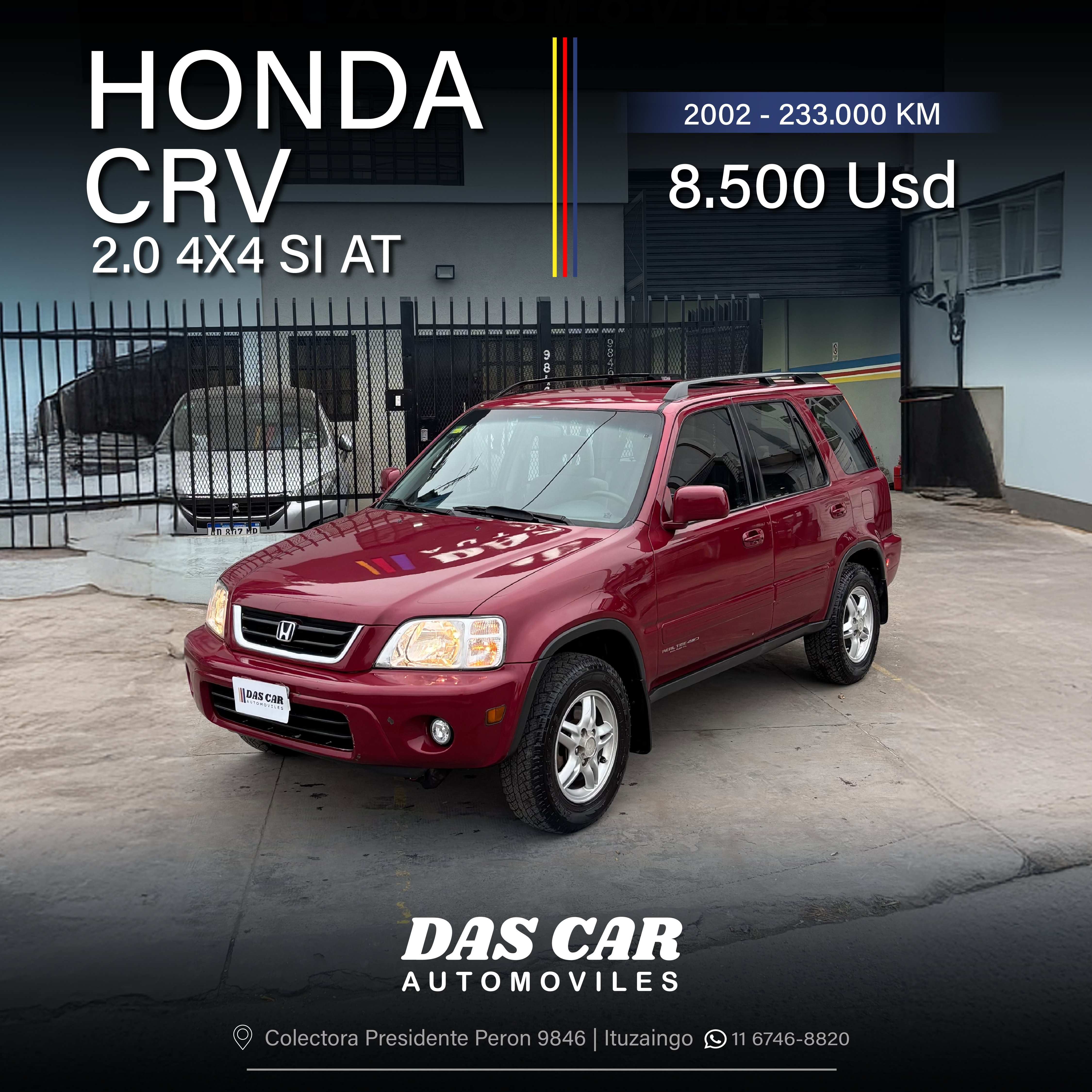 HONDA CRV 2.0 4X4 SI AT