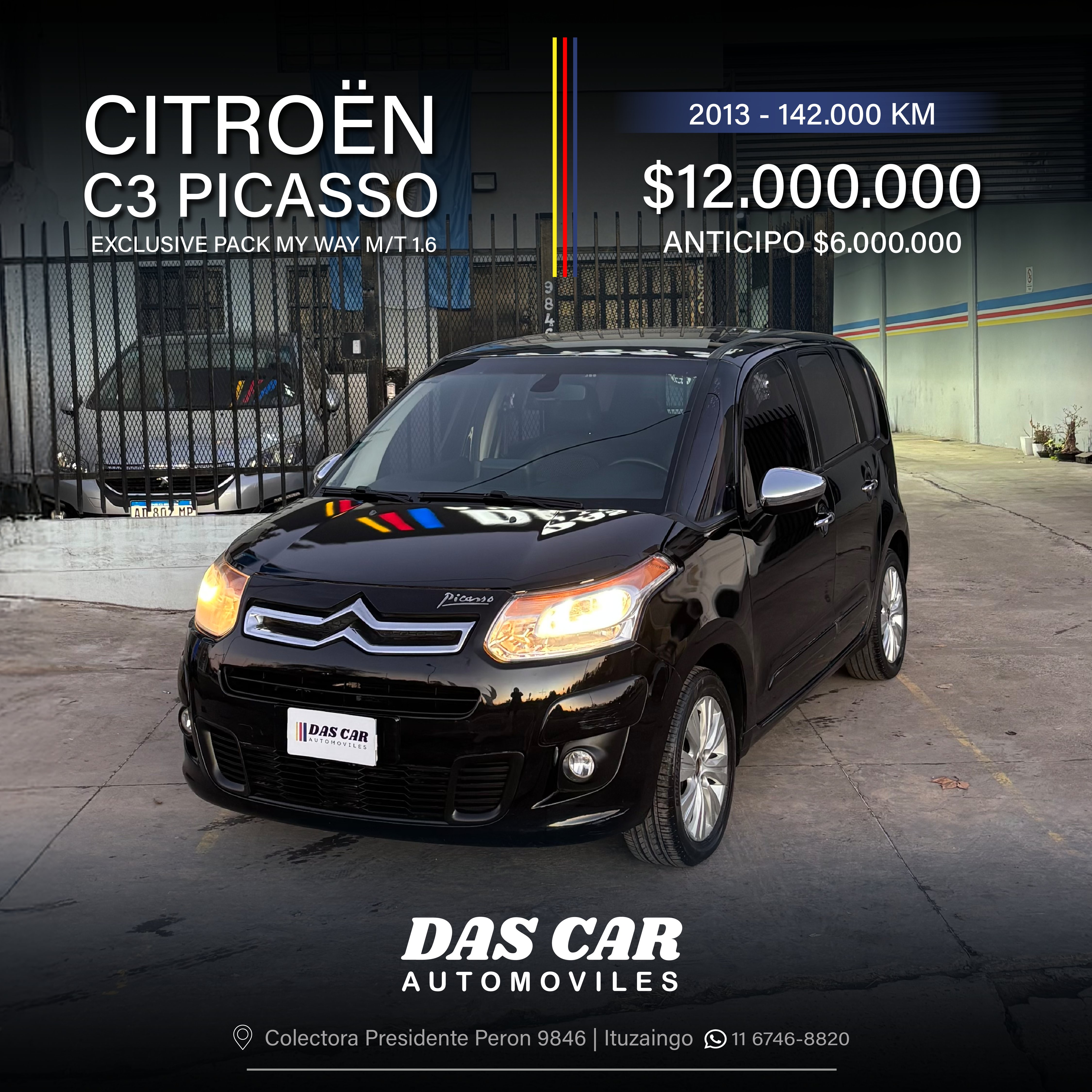 CITROEN C3 PICASSO EXCLUSIVE PACK MY WAY M/T 1.6