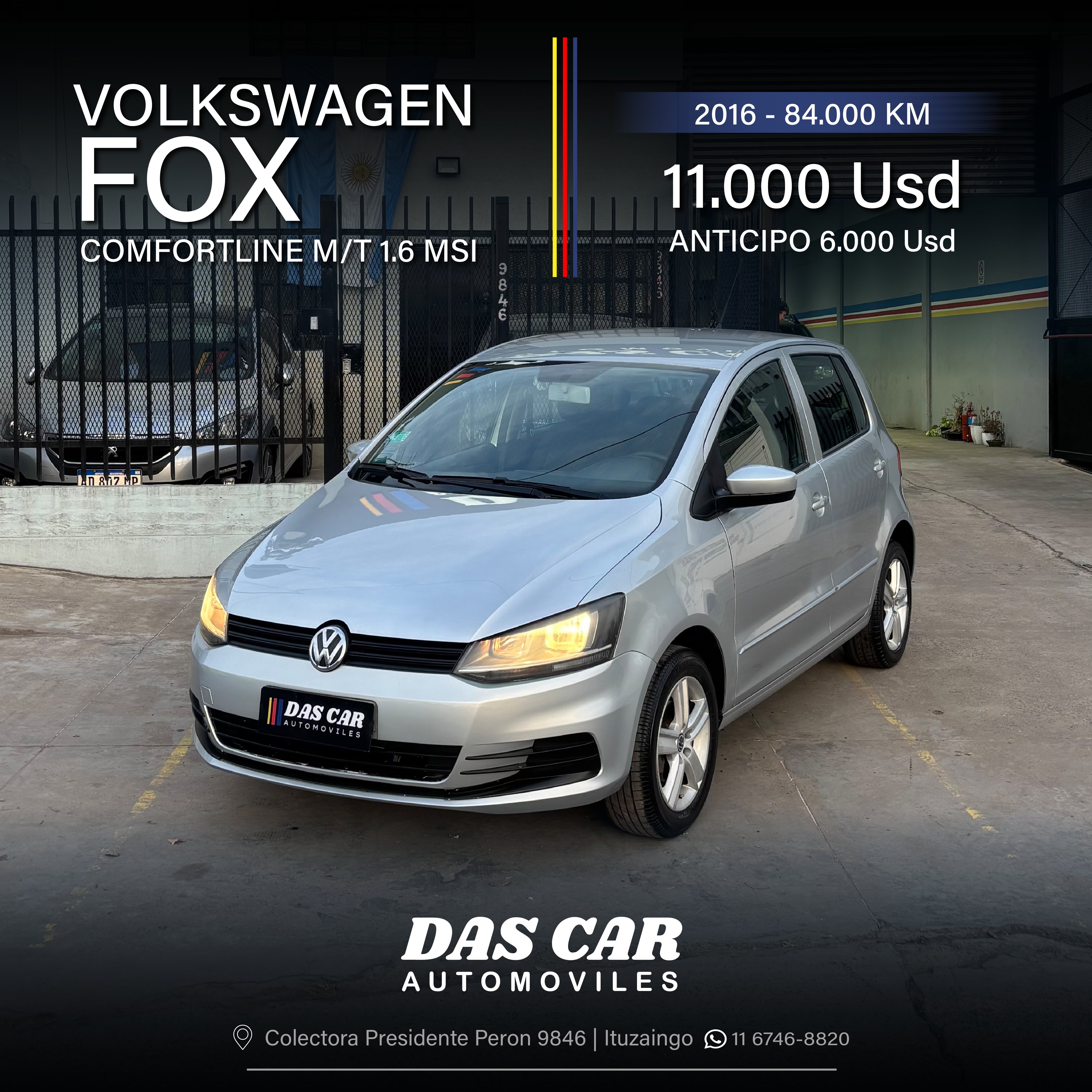 VOLKSWAGEN FOX CONFORTLINE M/T 1.6 MSI