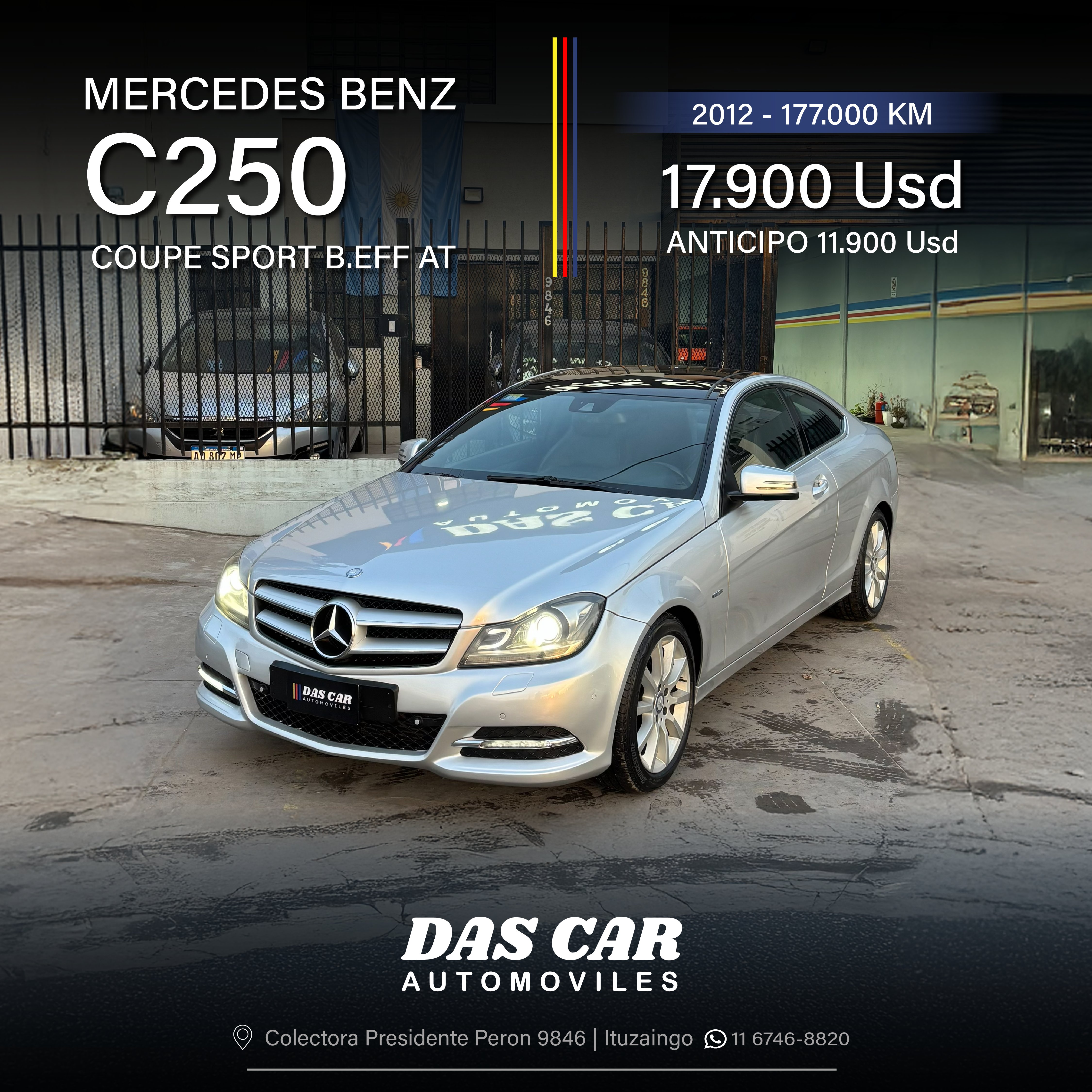 MERCEDES BENZ C250 COUPE SPORT B.EFF AT