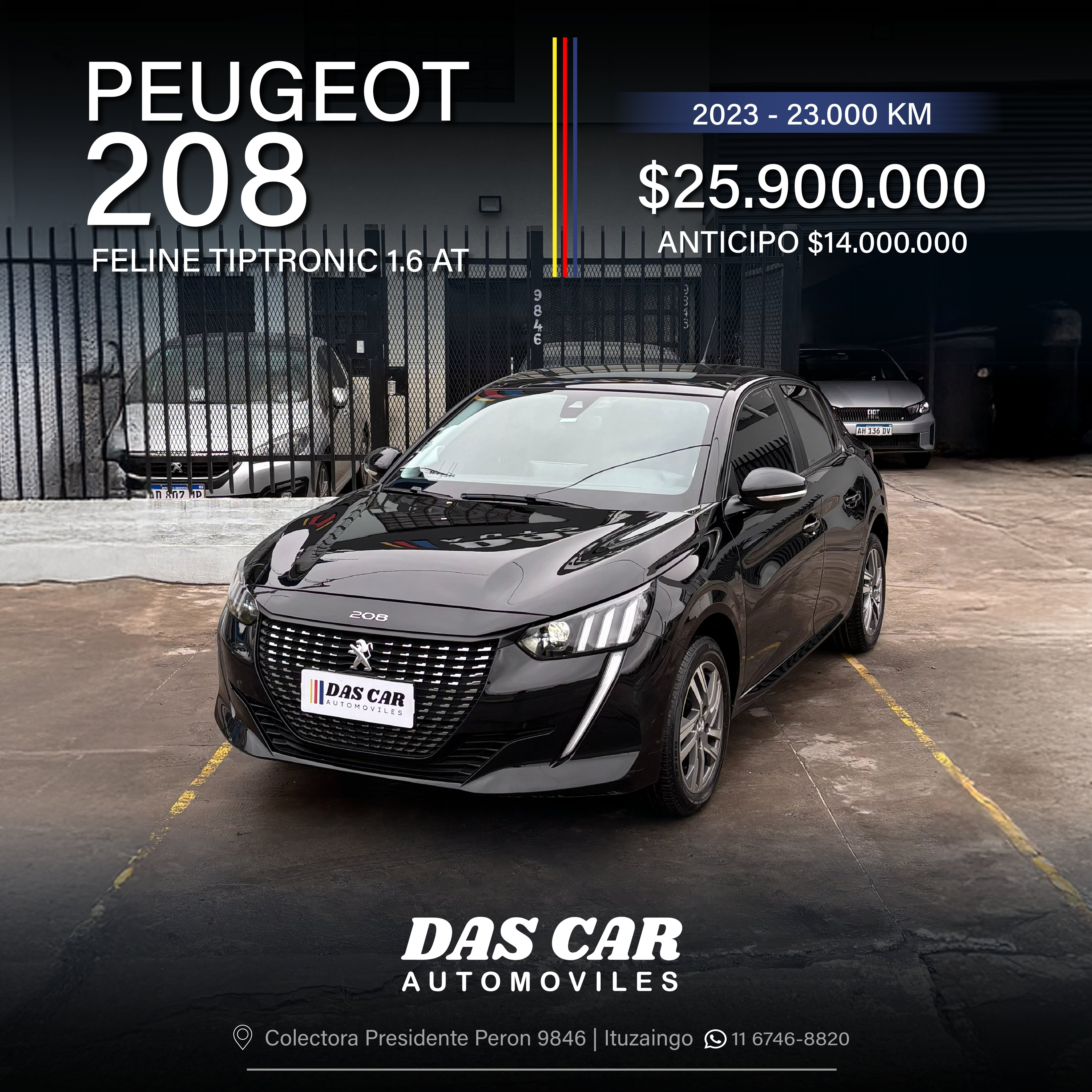 PEUGEOT 208 FELINE TIPTRONIC 1.6 AT