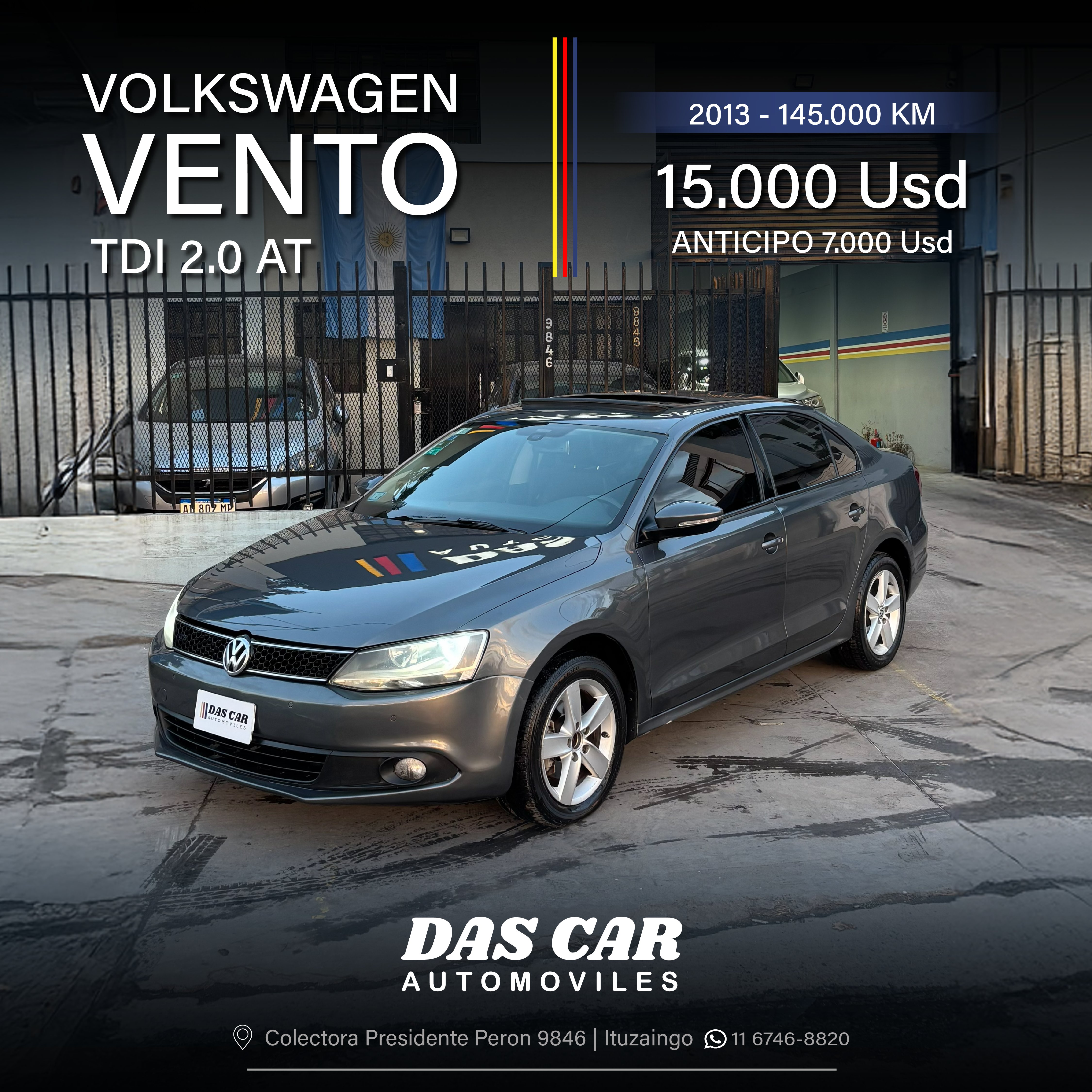VOLKSWAGEN VENTO TDI 2.0 AT
