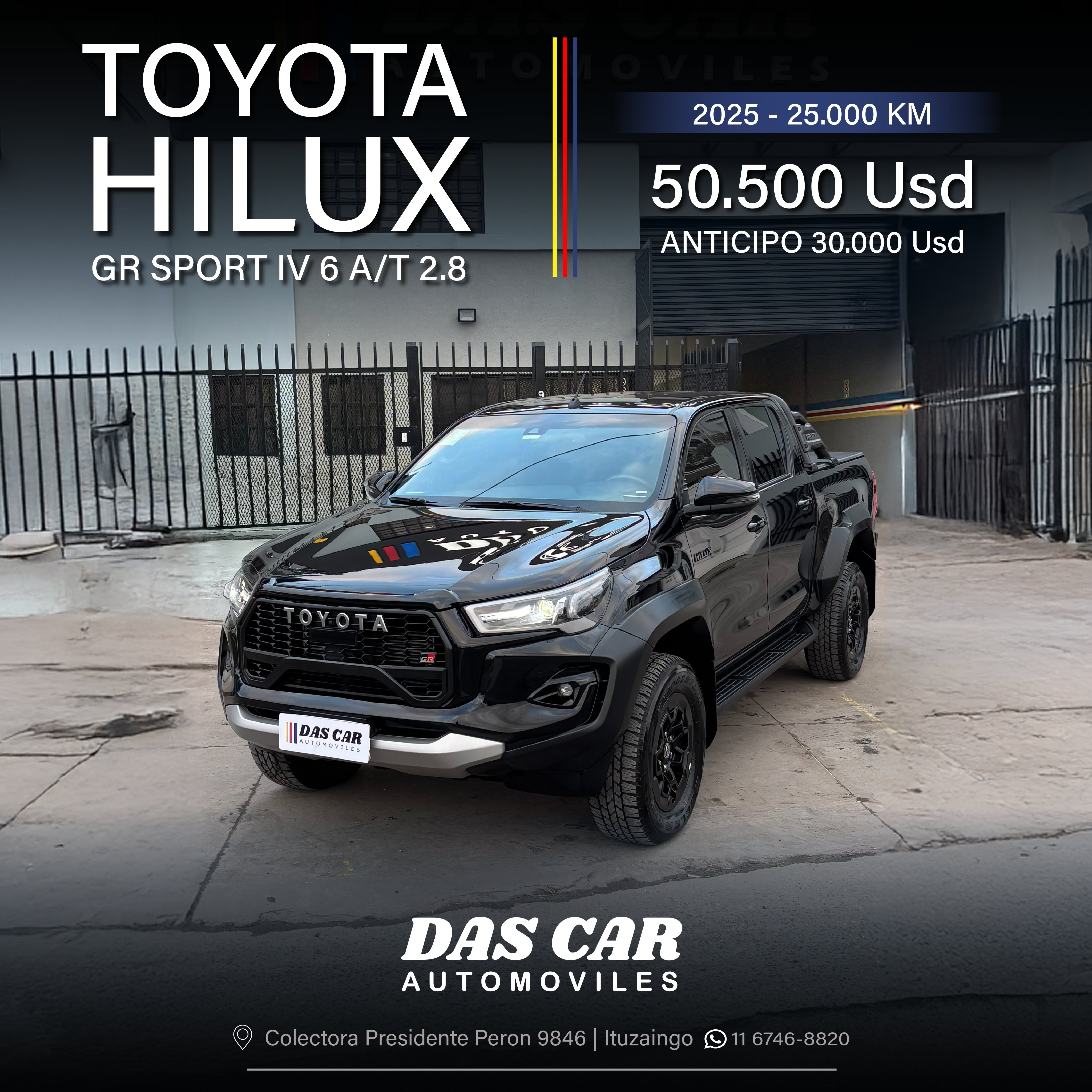 TOYOTA HILUX GR-SPORT IV 6 A/T 2.8