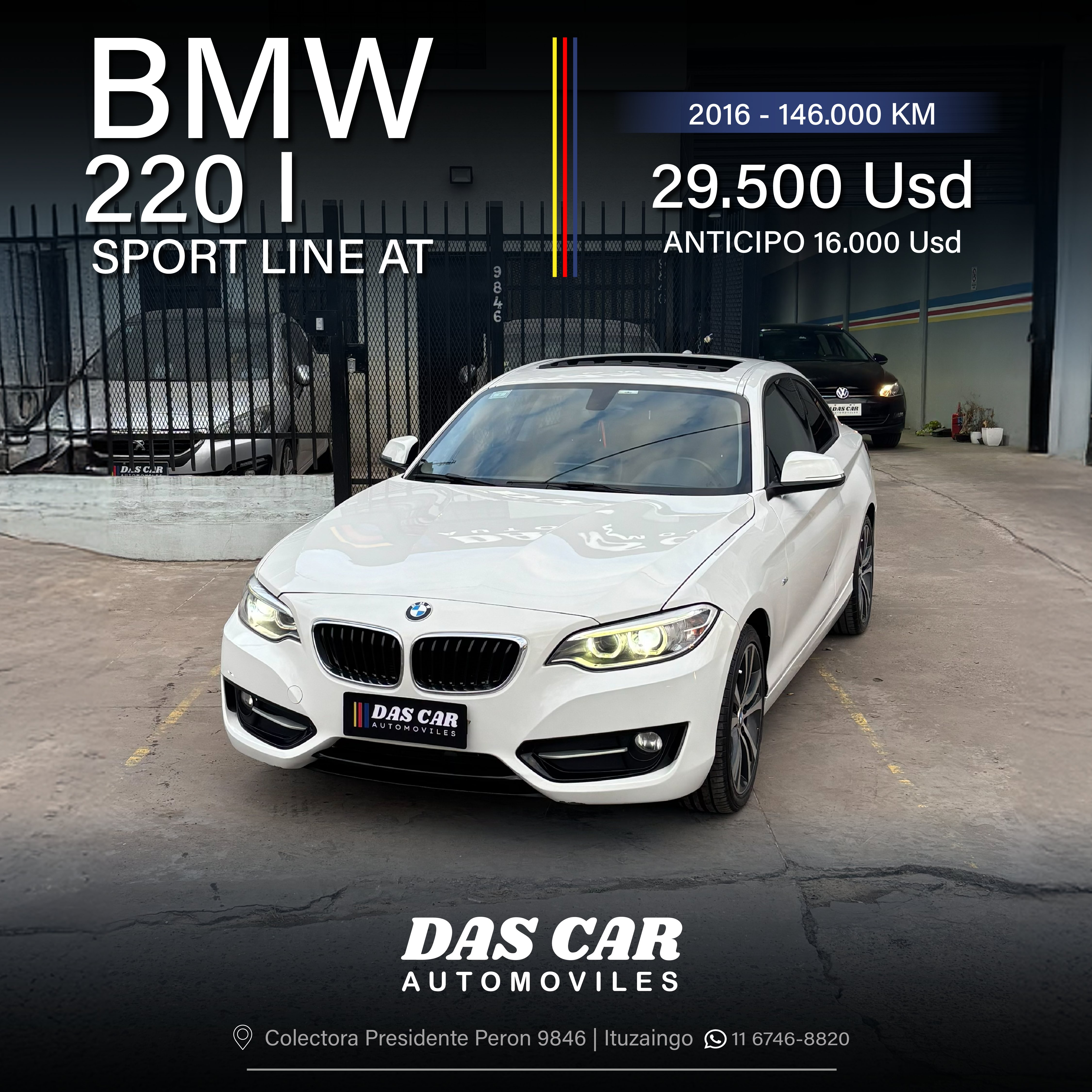 BMW 220I SPORT LINE AT