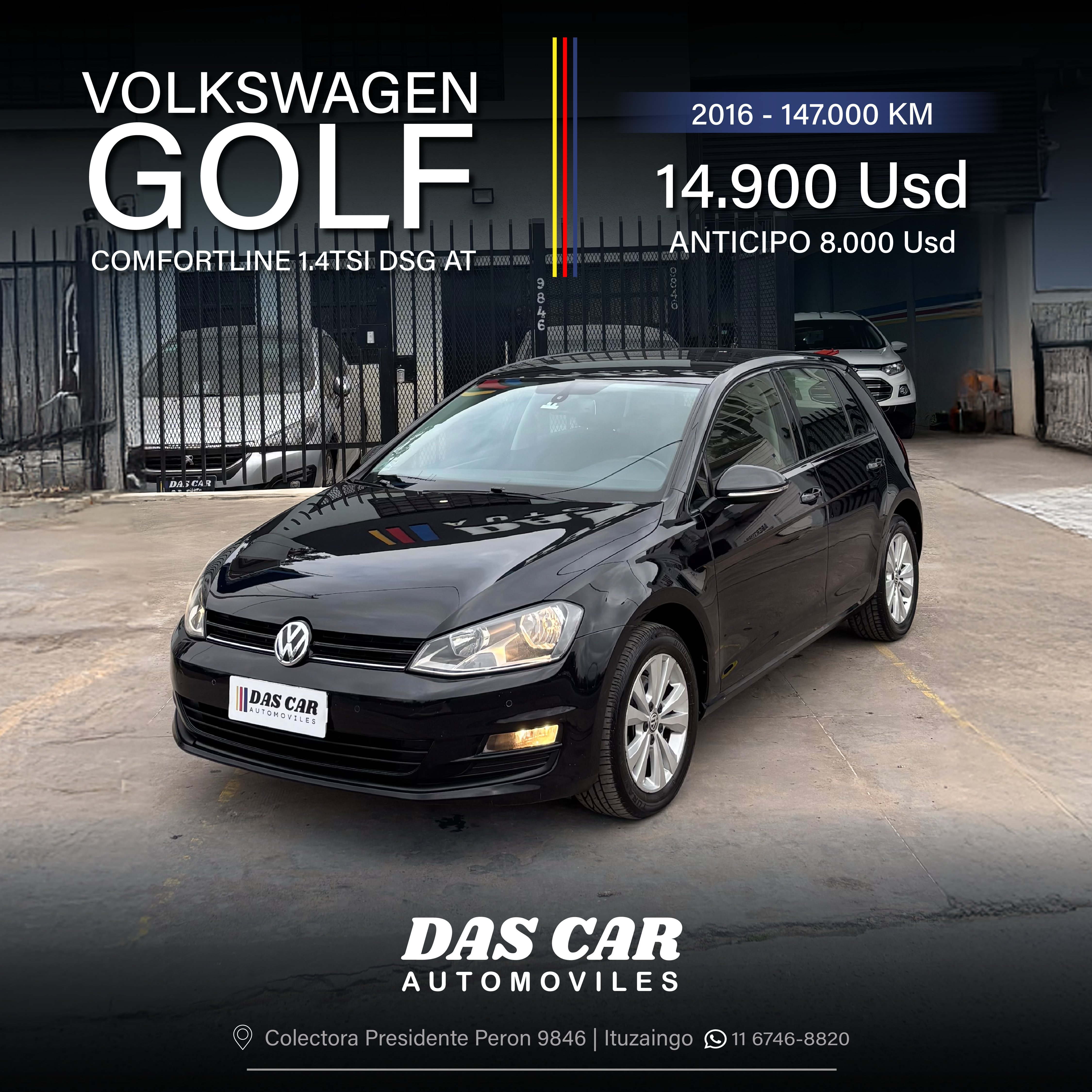 VOLKSWAGEN GOLF COMFORTLINE 1.4TSI DSG AT