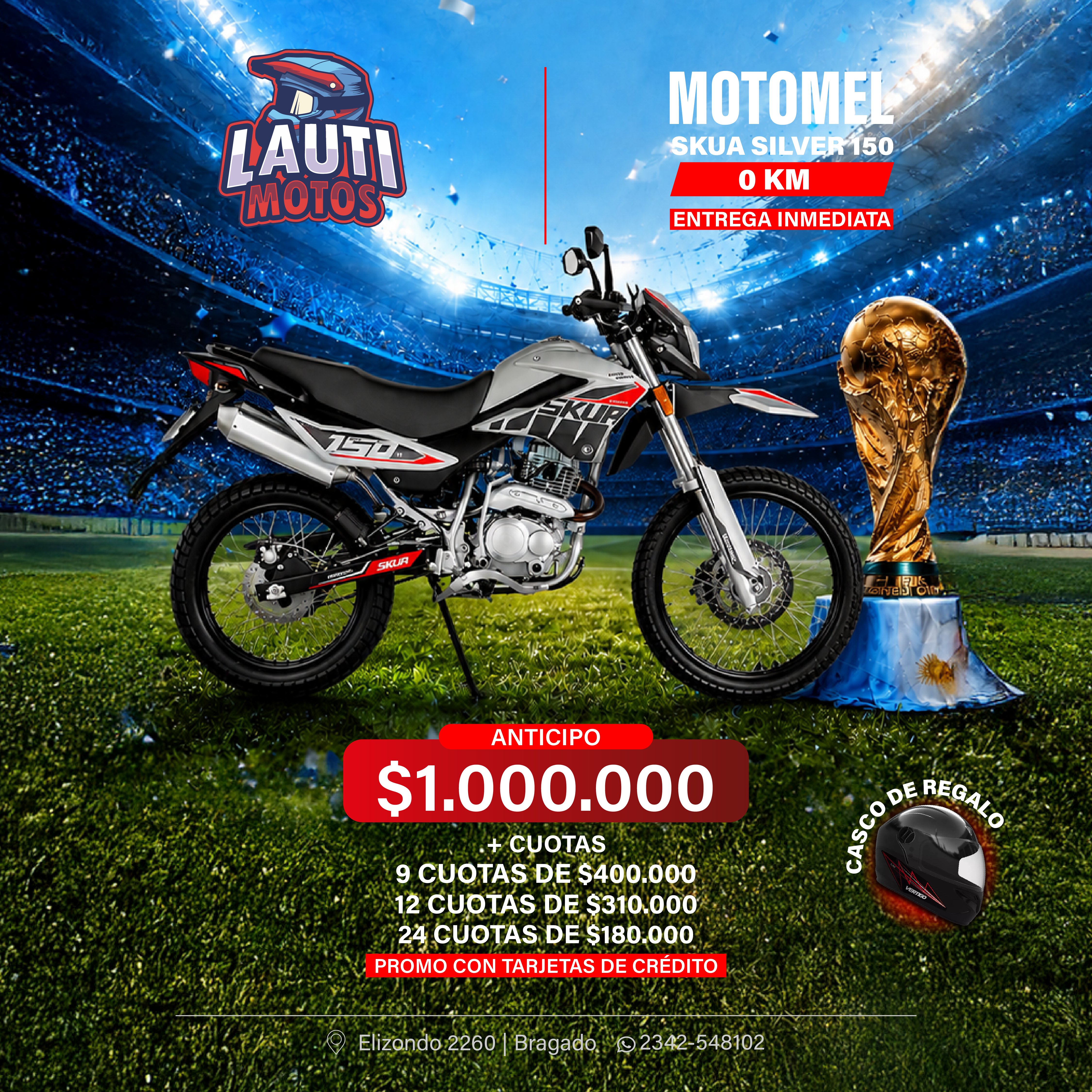 MOTOMEL SKUA SILVER 150