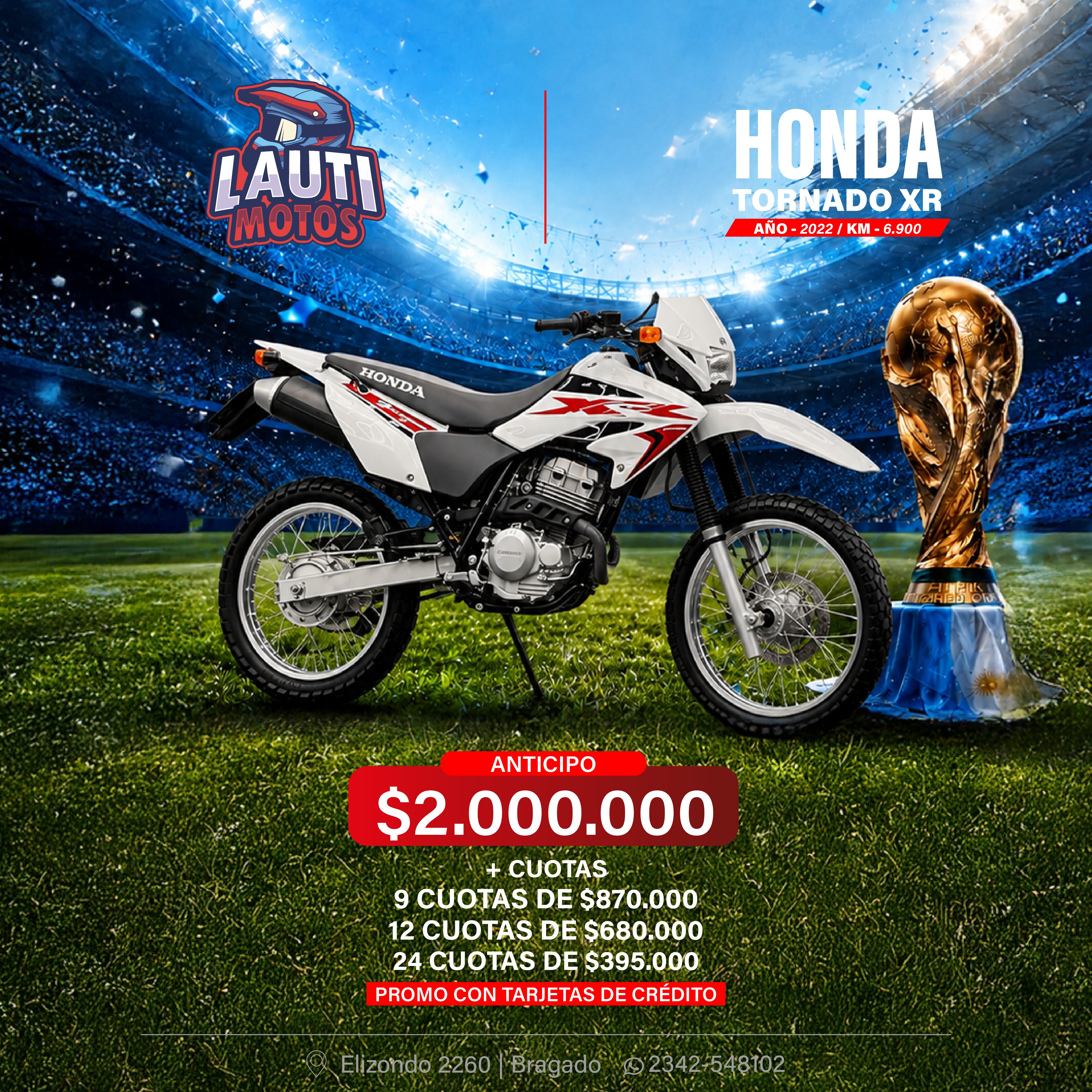 HONDA TORNADO 250 XR