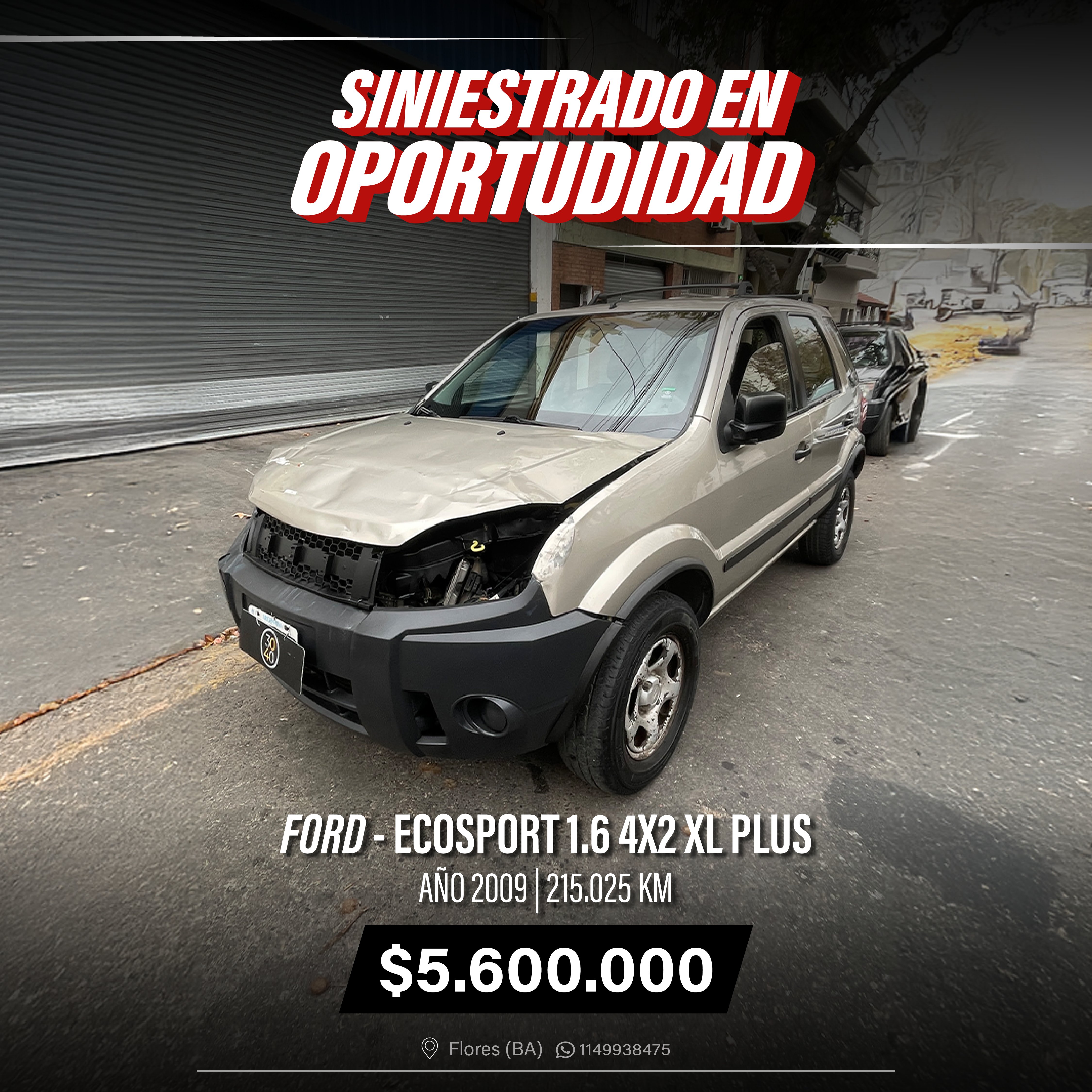 FORD ECOSPORT 1.6 4X2 XL PLUS