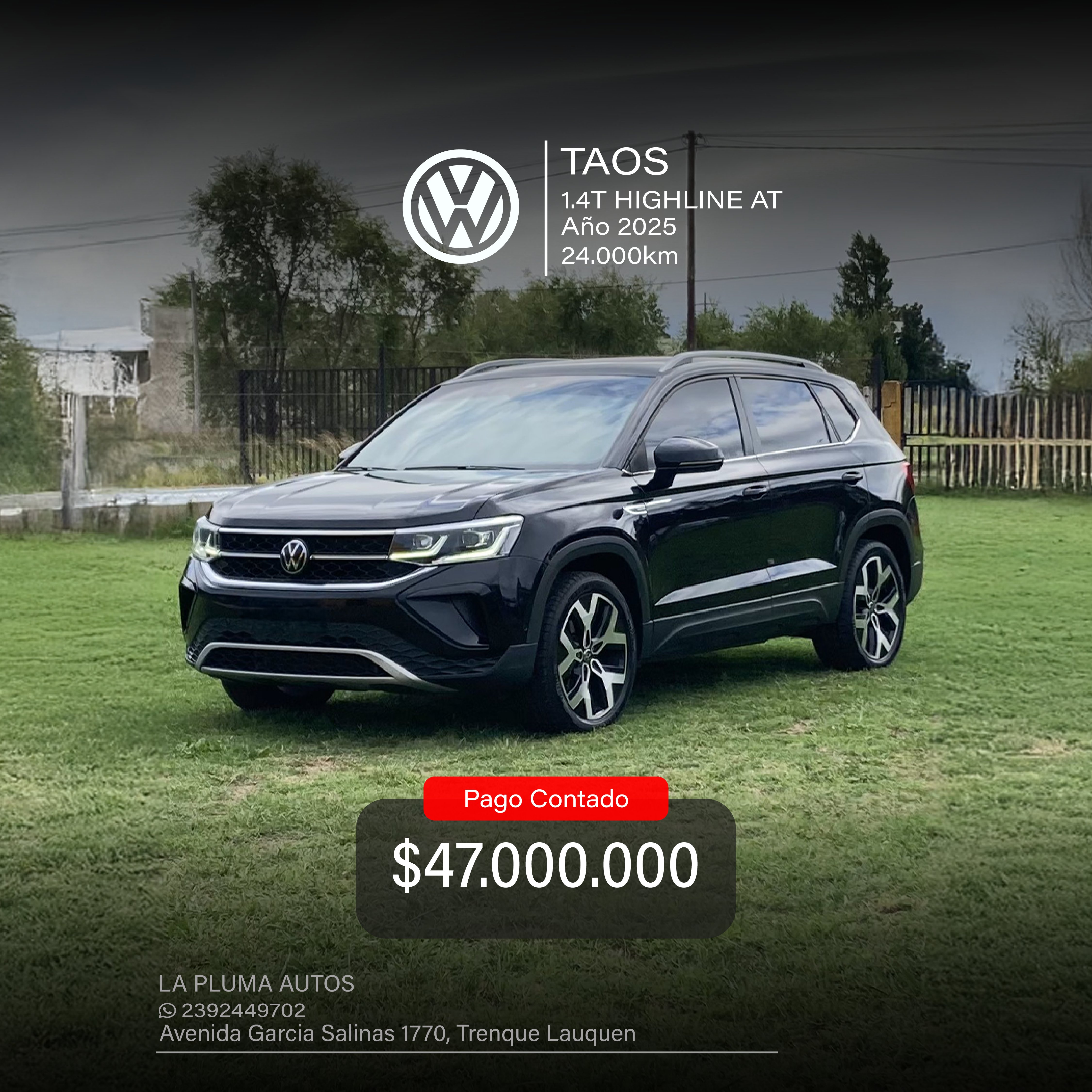 VOLKSWAGEN TAOS 1.4T HIGHLINE AT