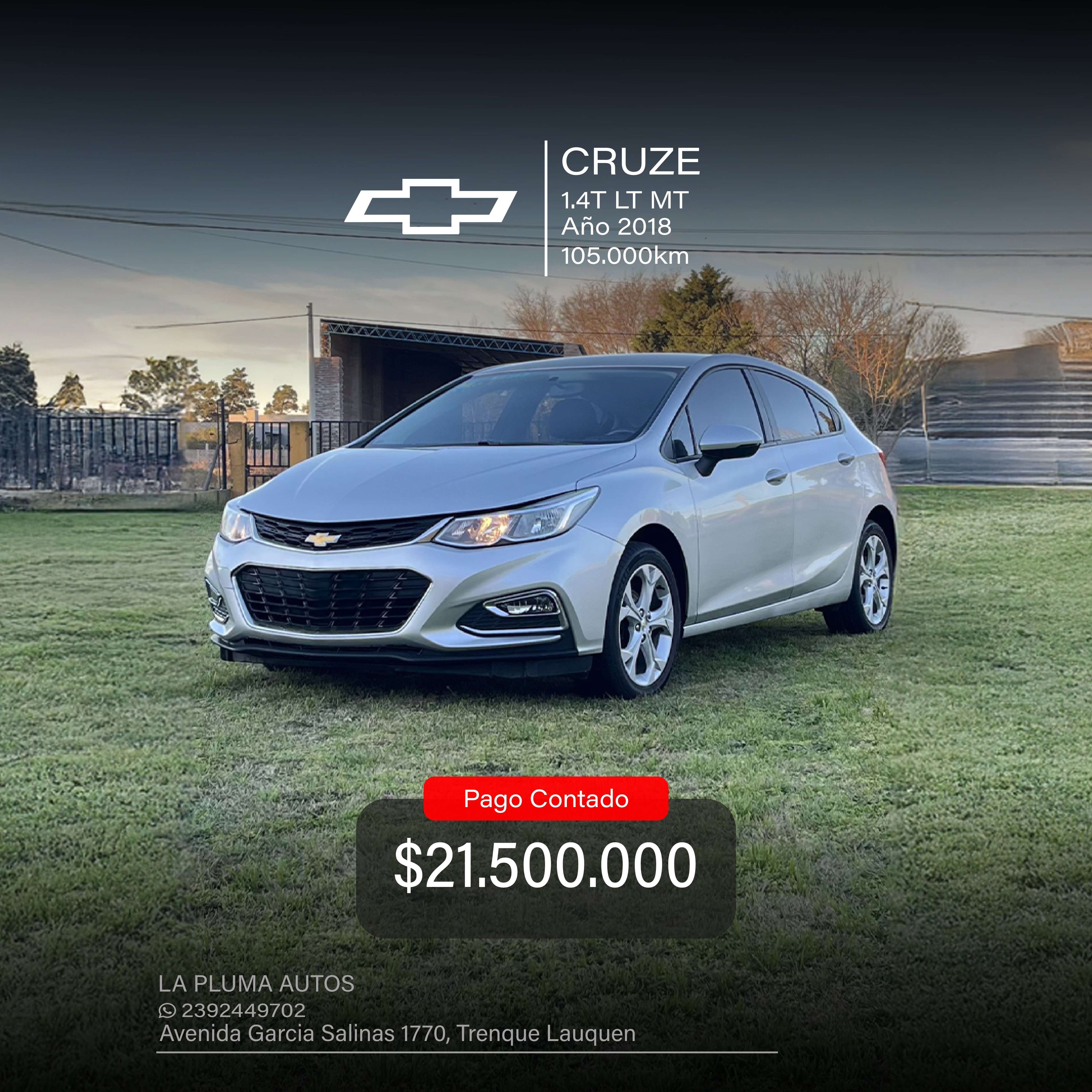 CHEVROLET CRUZE 1.4T LT MT
