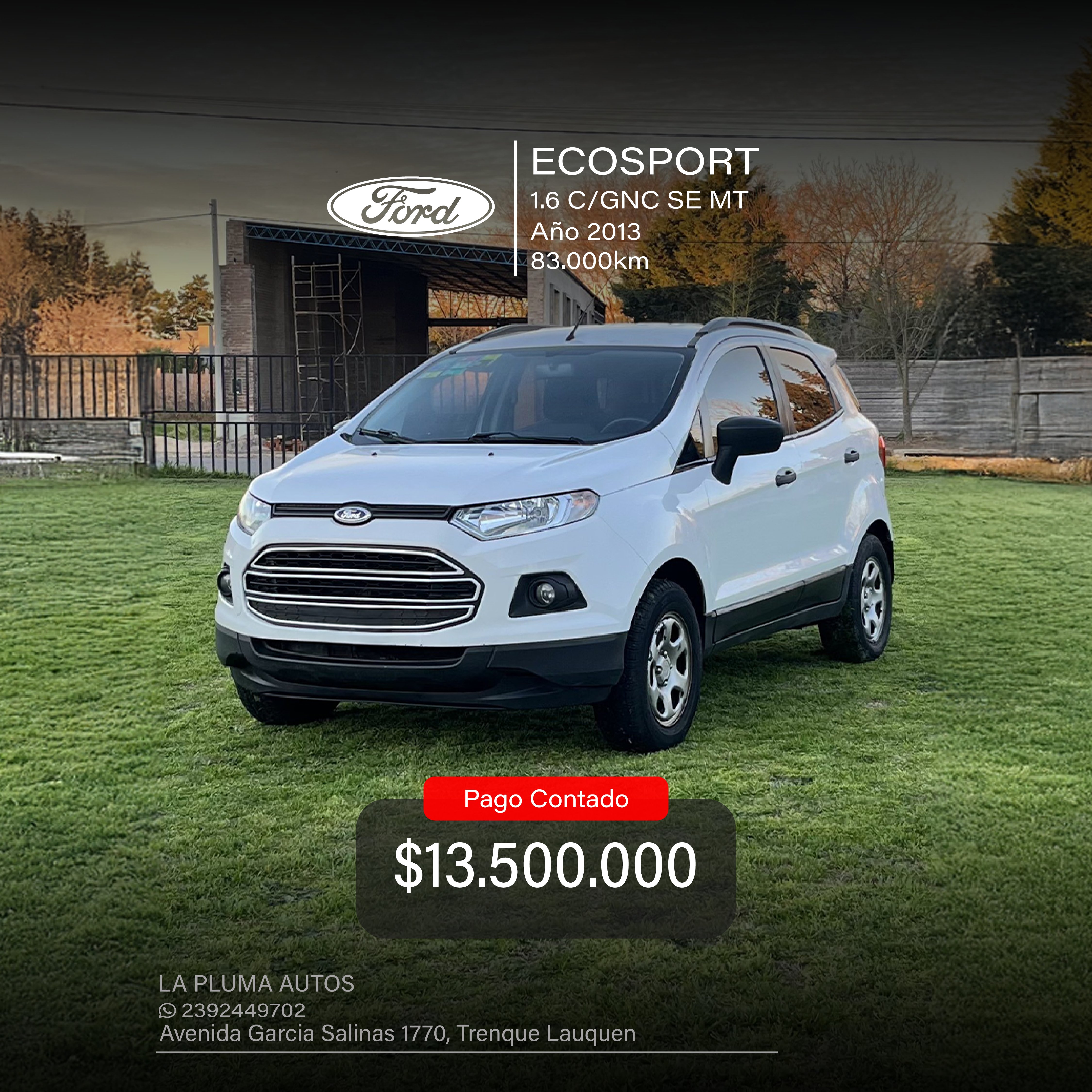FORD ECOSPORT 1.6 C/GNC SE MT