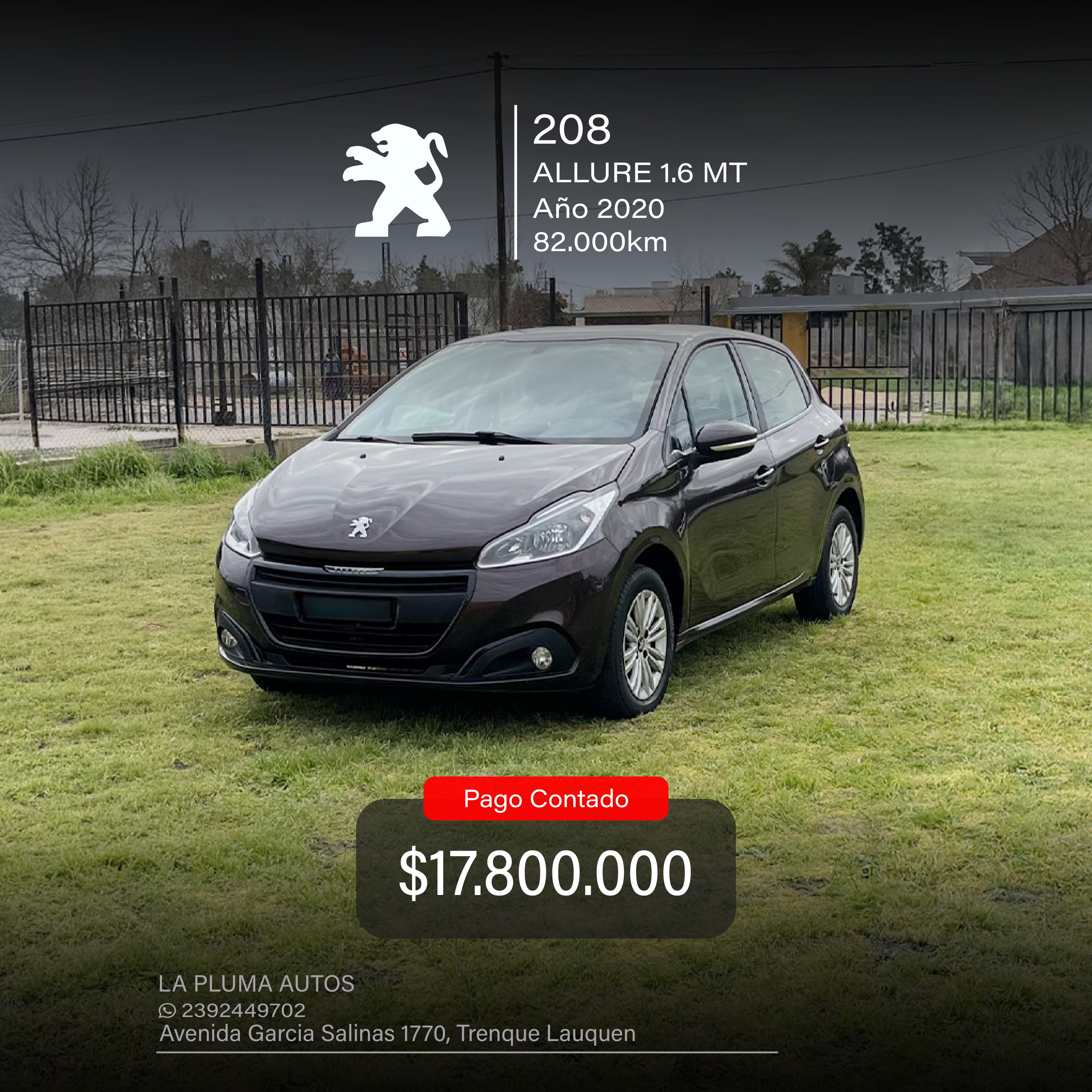 PEUGEOT 208 ALLURE 1.6 MT