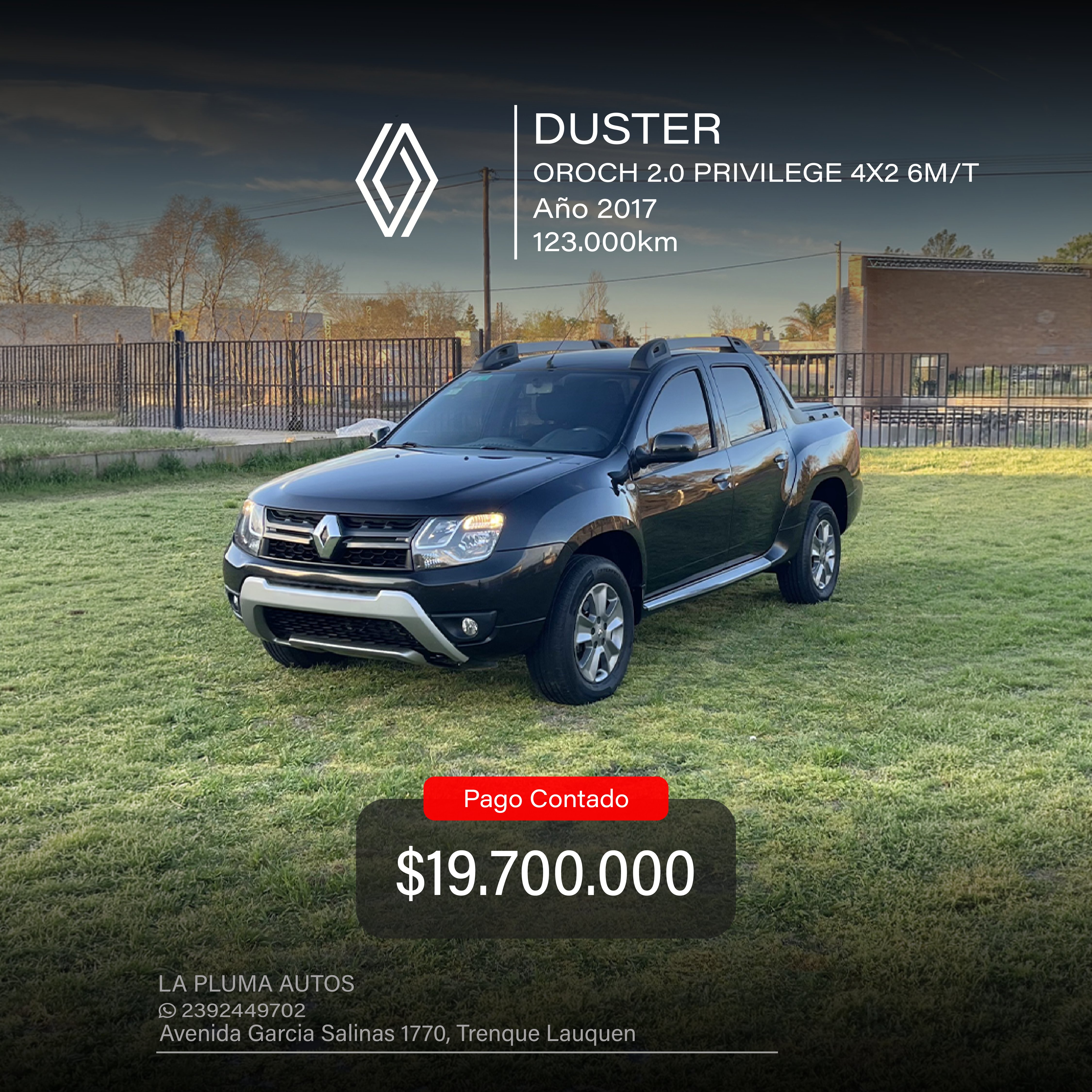 RENAULT DUSTER OROCH 2.0 PRIVILEGE 4X2 6M/T