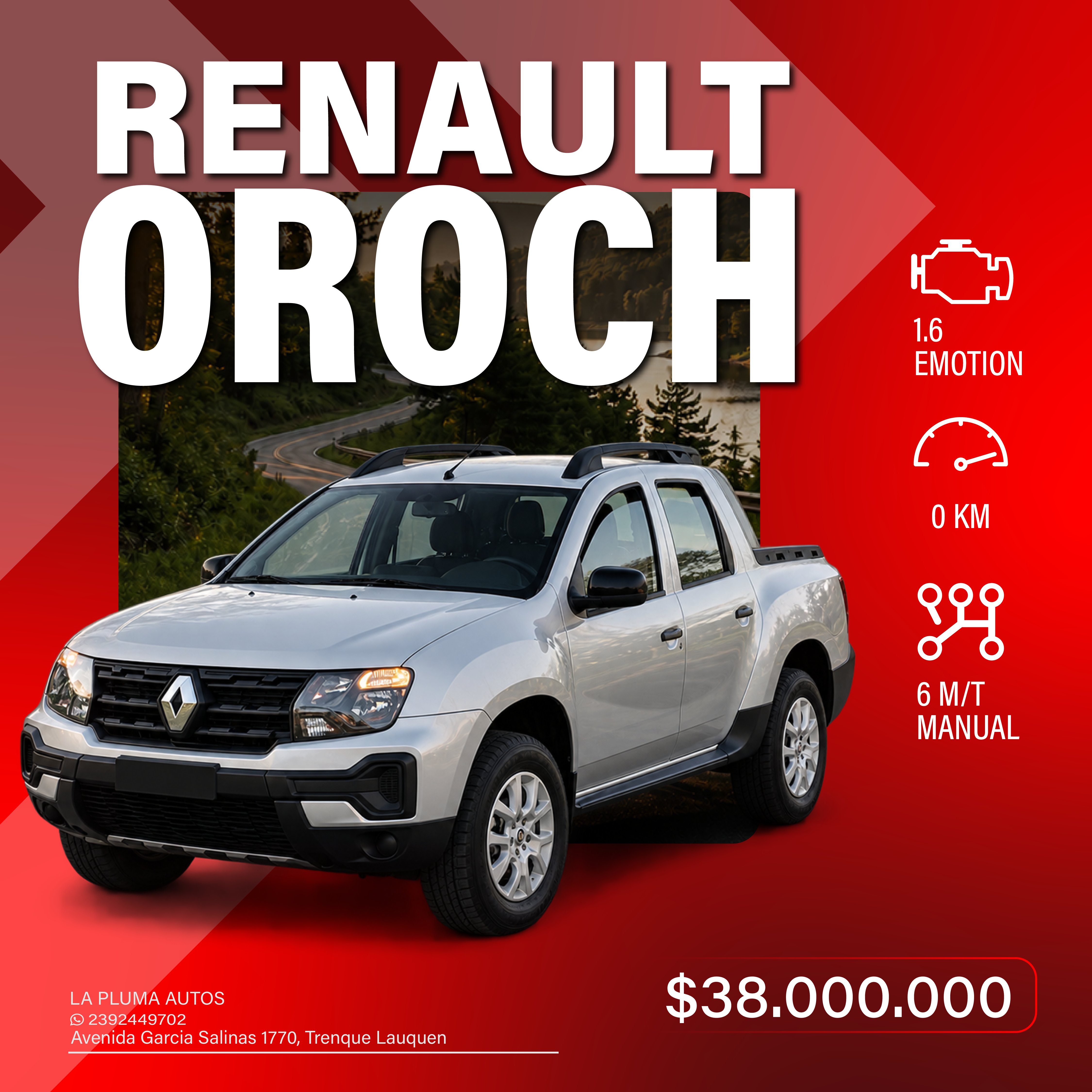 RENAULT OROCH 1.6 EMOTION 6M/T