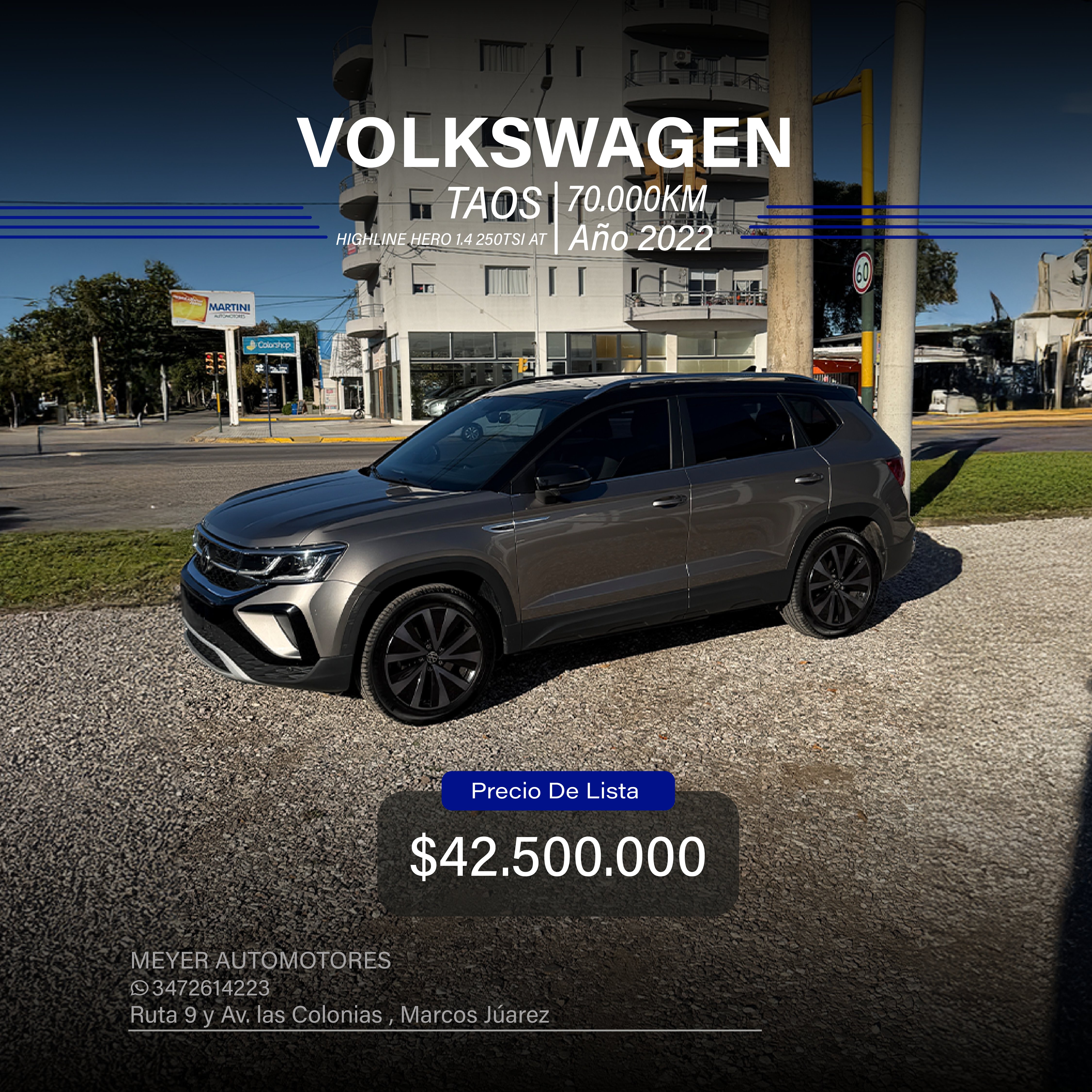 VOLKSWAGEN TAOS HIGHLINE HERO 1.4 250TSI AT