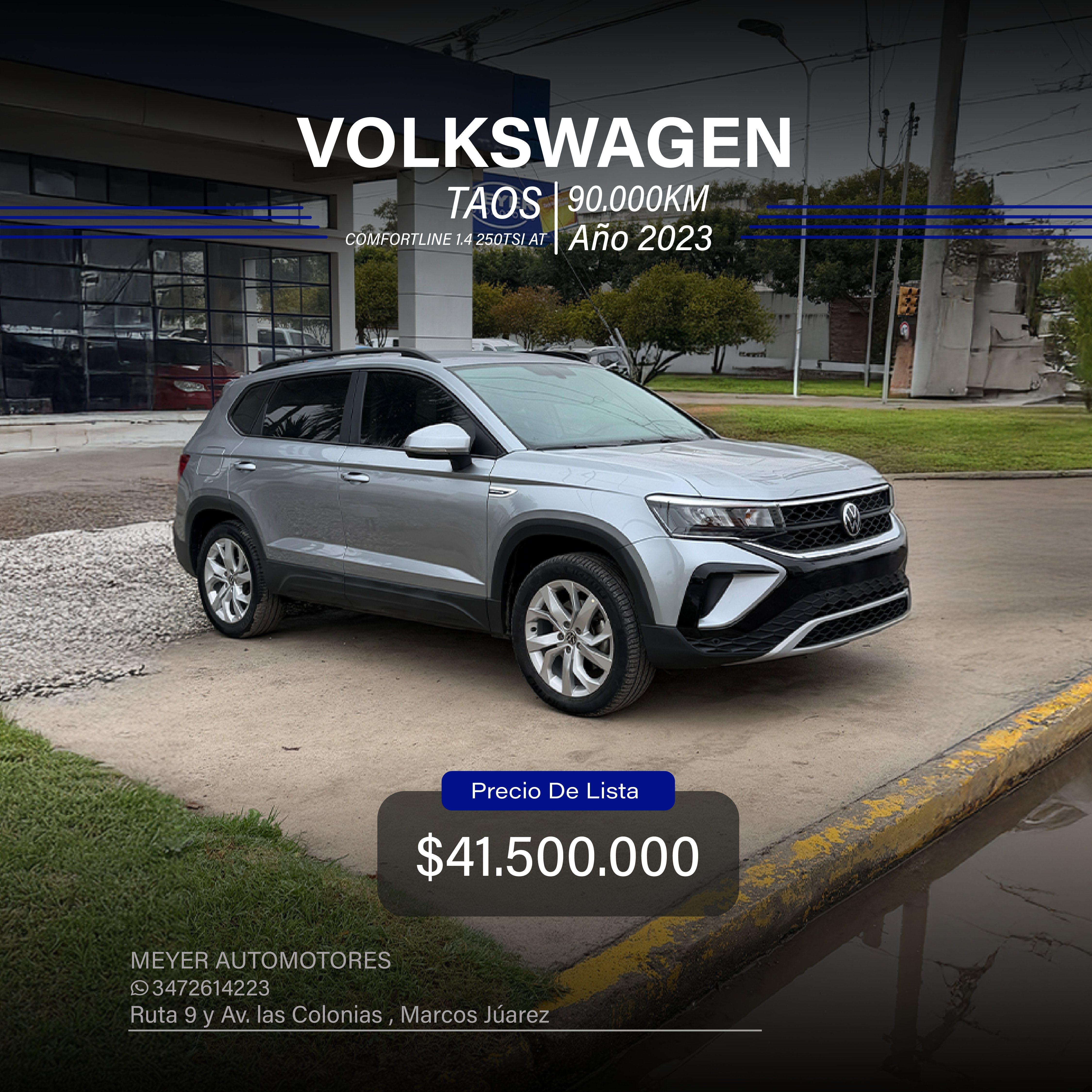 VOLKSWAGEN TAOS COMFORTLINE 1.4 250TSI AT